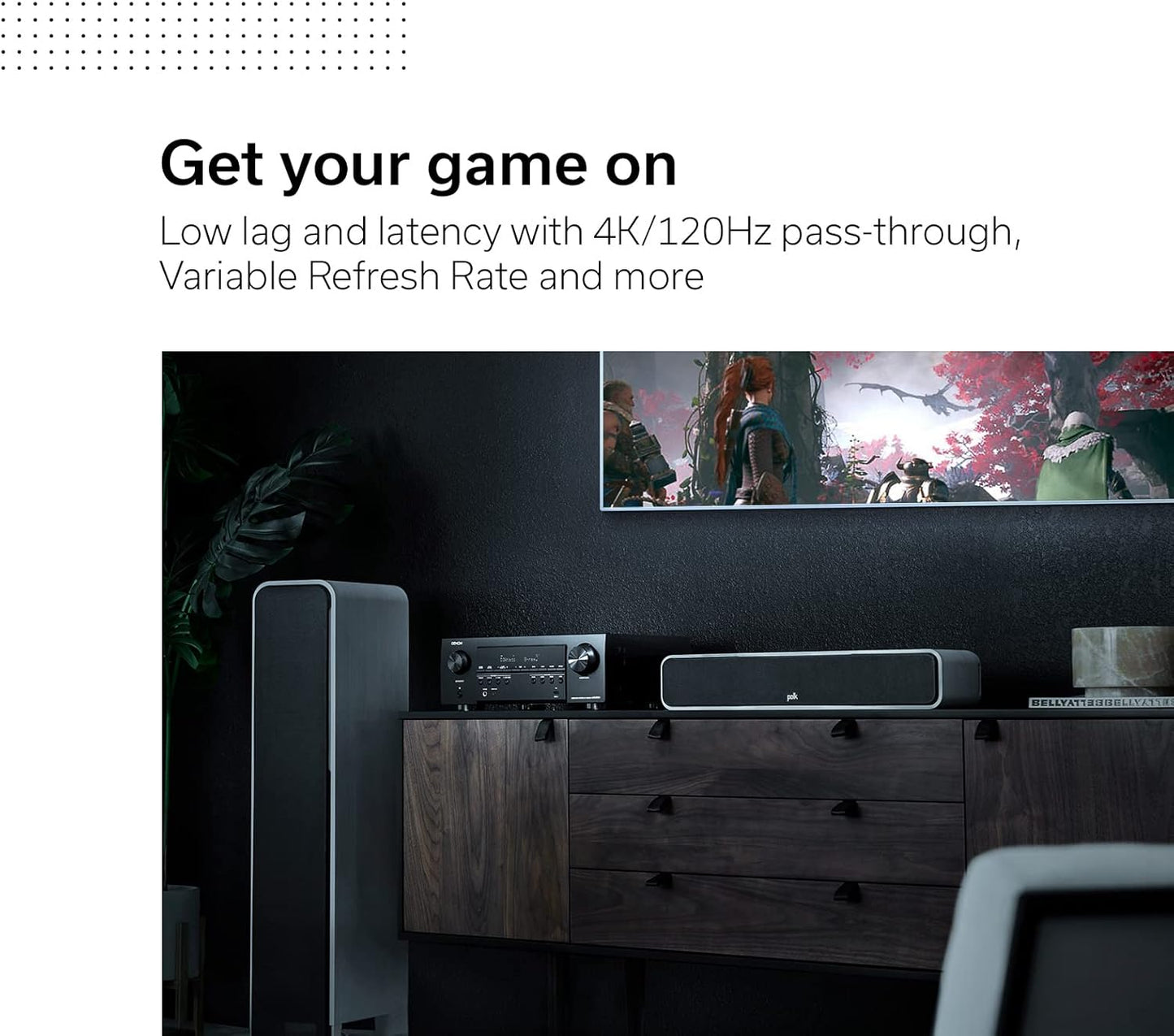 Denon AVR-S760H 7.2 Ch AVR - 75 W/Ch (2021 Model), Advanced 8K Upscaling, Dolby Atmos Height Virtualization, DTS Virtual:X & More, Built-in HEOS, Amazon Alexa Voice Control