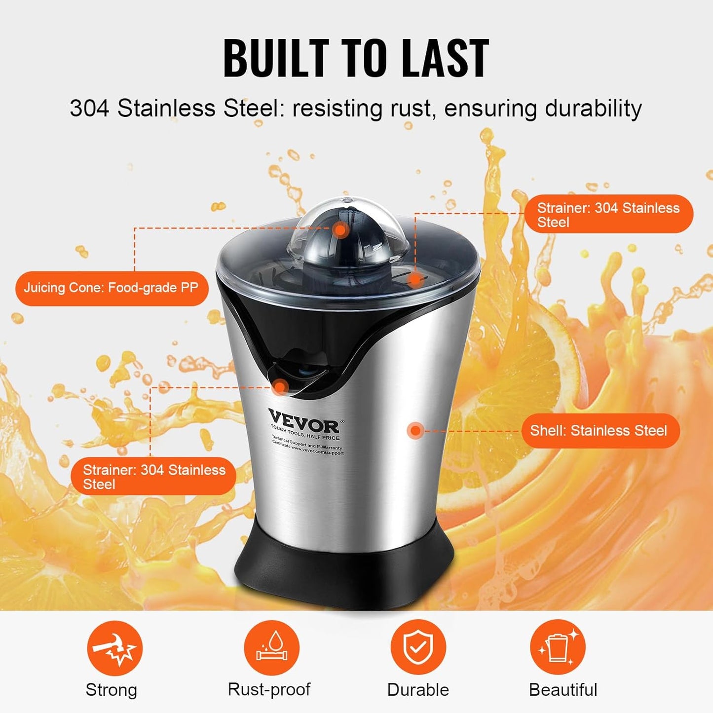 VEVOR Electric Citrus Juicer