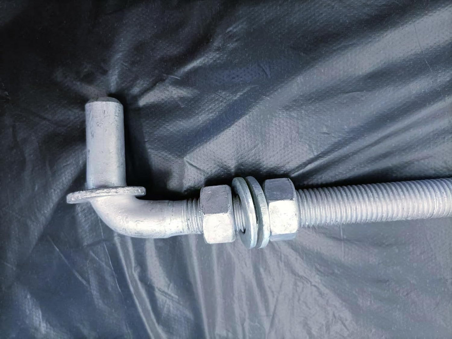 J-Bolt Gate Hinge, Hot-dip Galvanized J Bolt with 5/8" Gate Hinge. Farm Gate Hinges for Chain Link Fence Mostly Used in Frams, Back Yard, Frence Etc. Include Nut Washer (9" 8PCS)