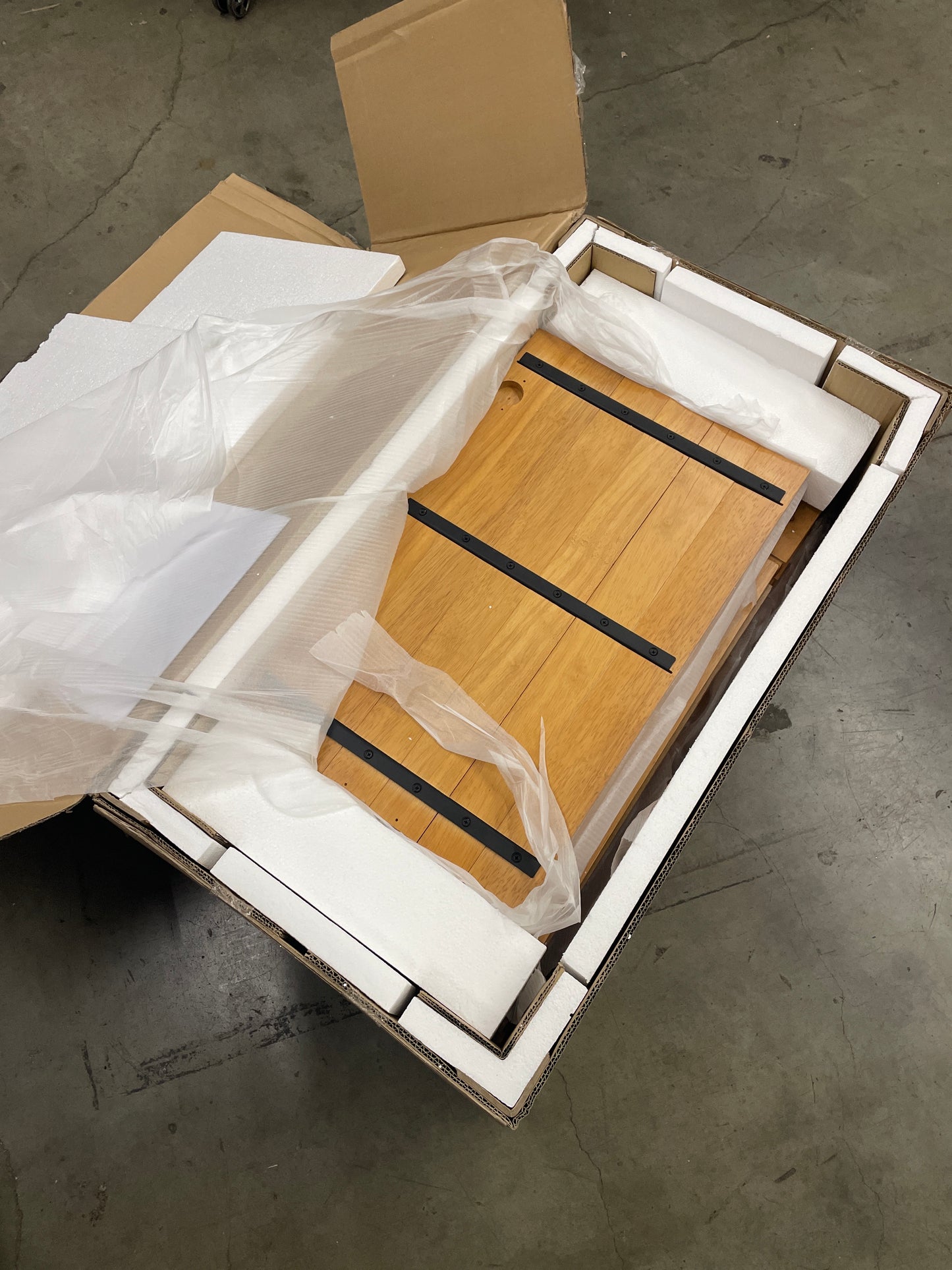 Nathan James Jasper Modern Sideboard, Kitchen Storage Cabinet with Fluted Doors, Accent Storage for Kitchen or Living Room, Warm Pine - Retail $310