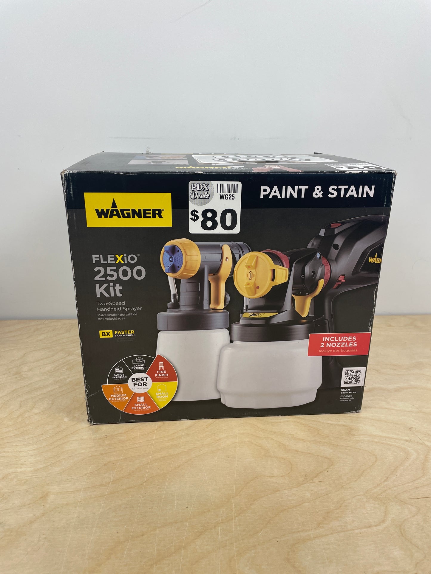 NEW - Wagner Flexio 2500 Electric Handheld HVLP Paint Sprayer