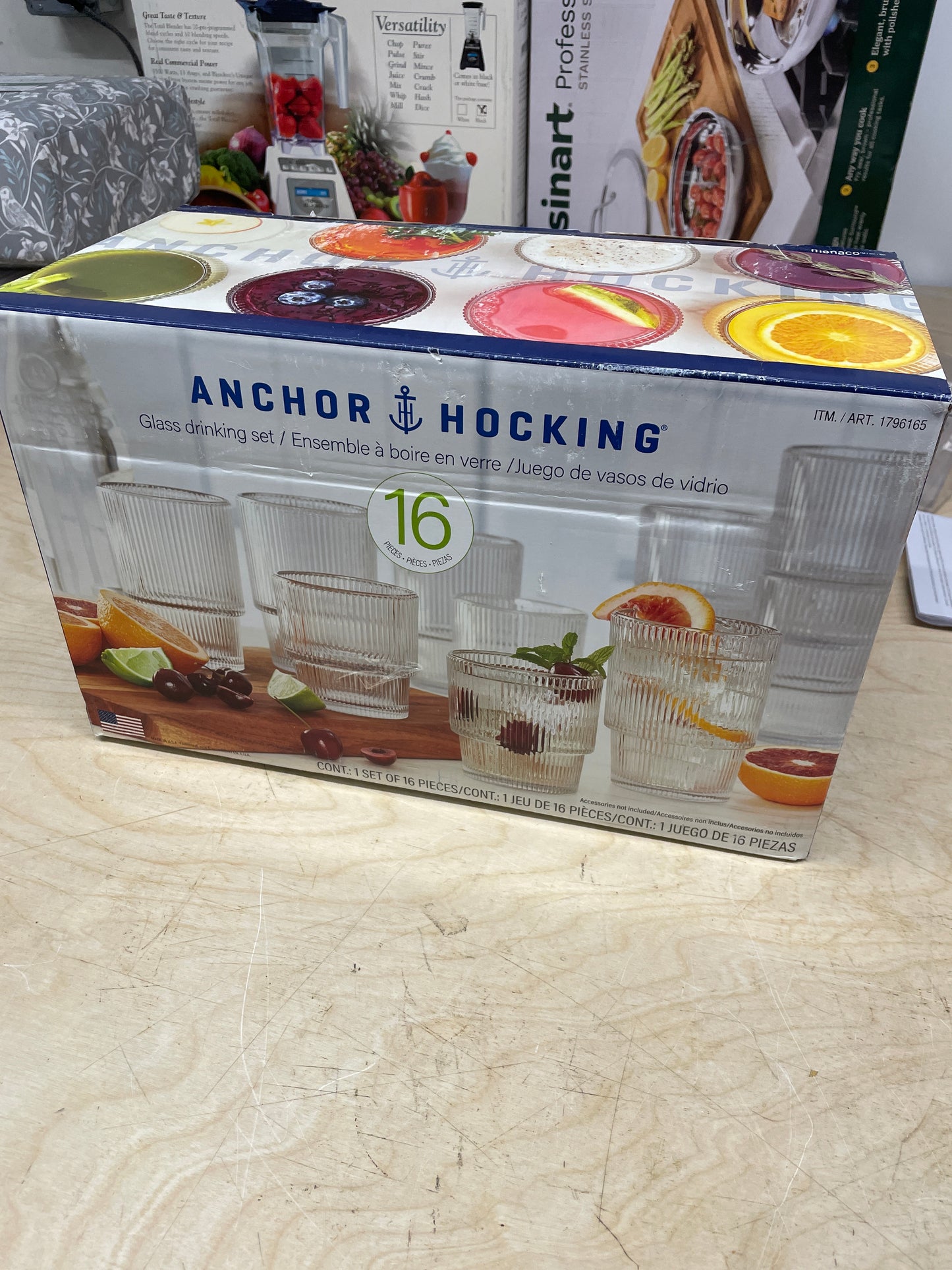 Anchor Hocking 16-piece Stackable Drinkware Set