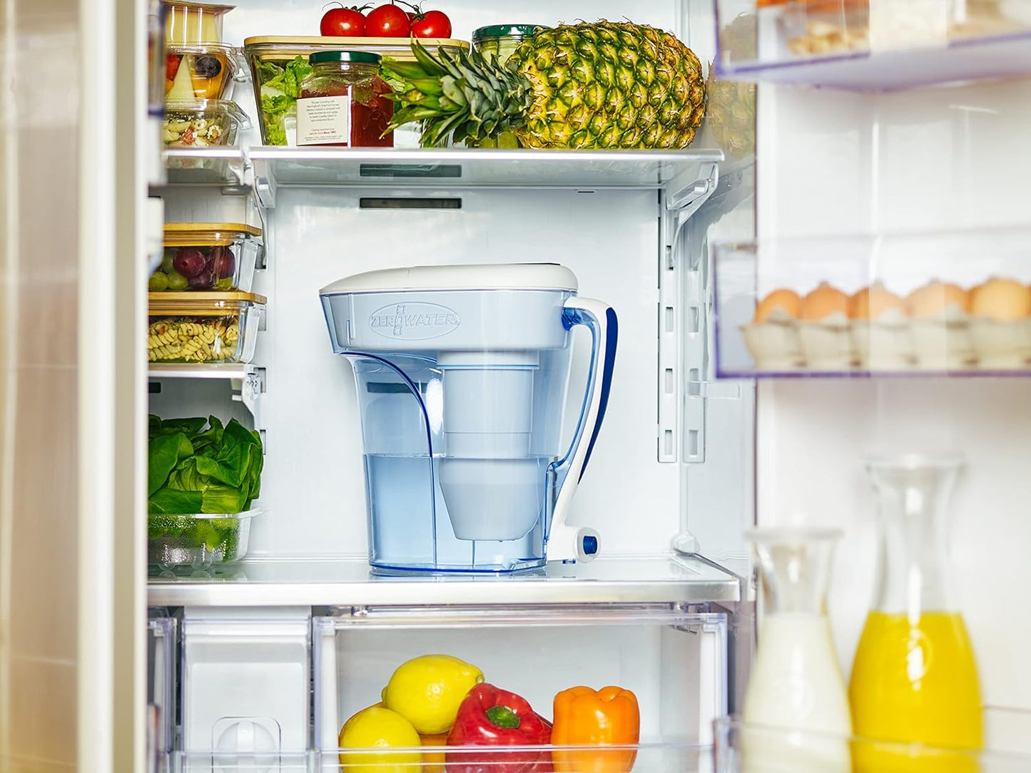 NEW - ZeroWater 12-Cup Ready-Pour 5-Stage Water Filter Pitcher 0 TDS for Improved Tap Water Taste - IAPMO Certified to Reduce Lead, Chromium, and PFOA/PFOS