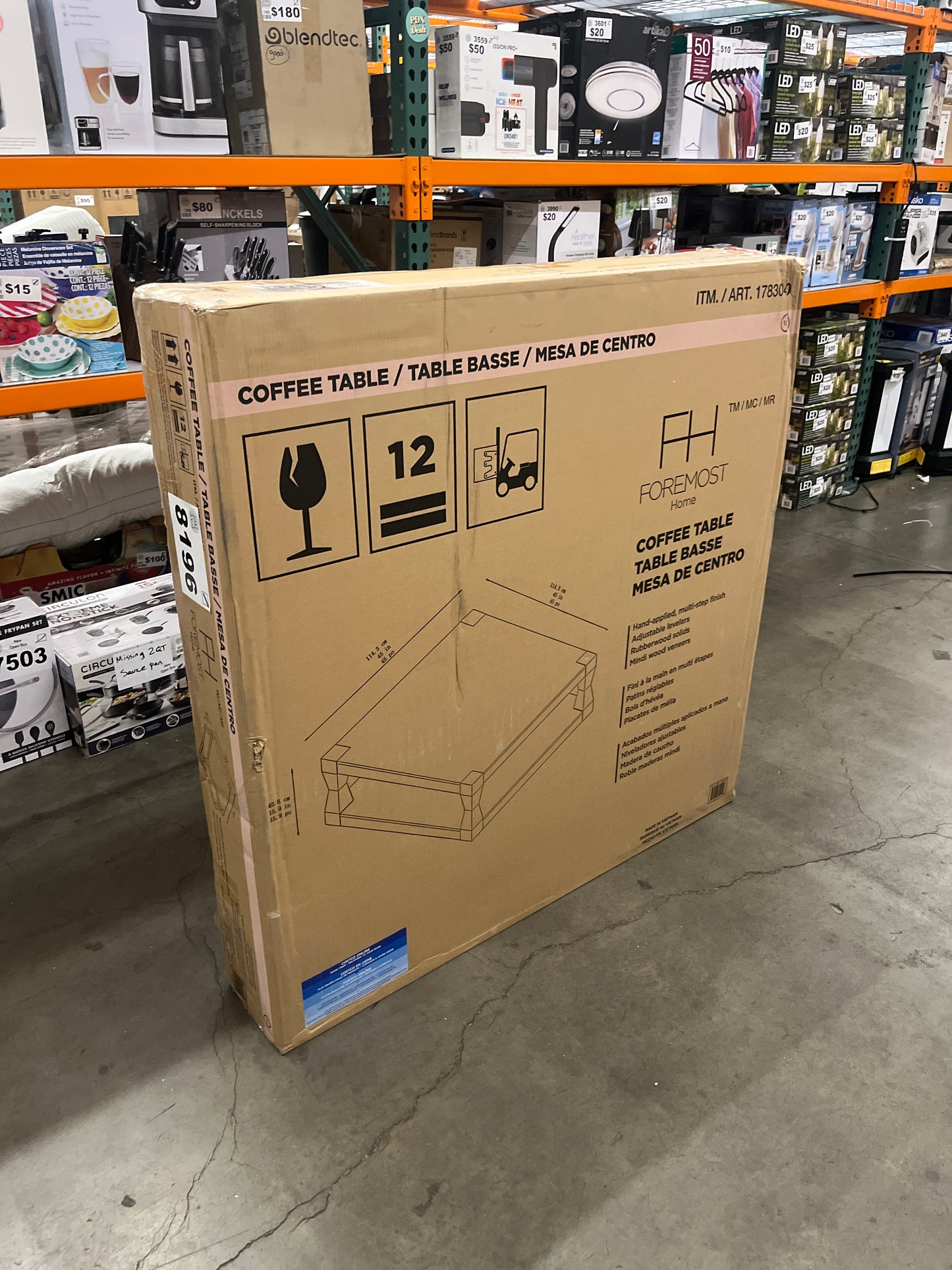 KINGSWOOD 45" SQ COFFEE - Retail $229