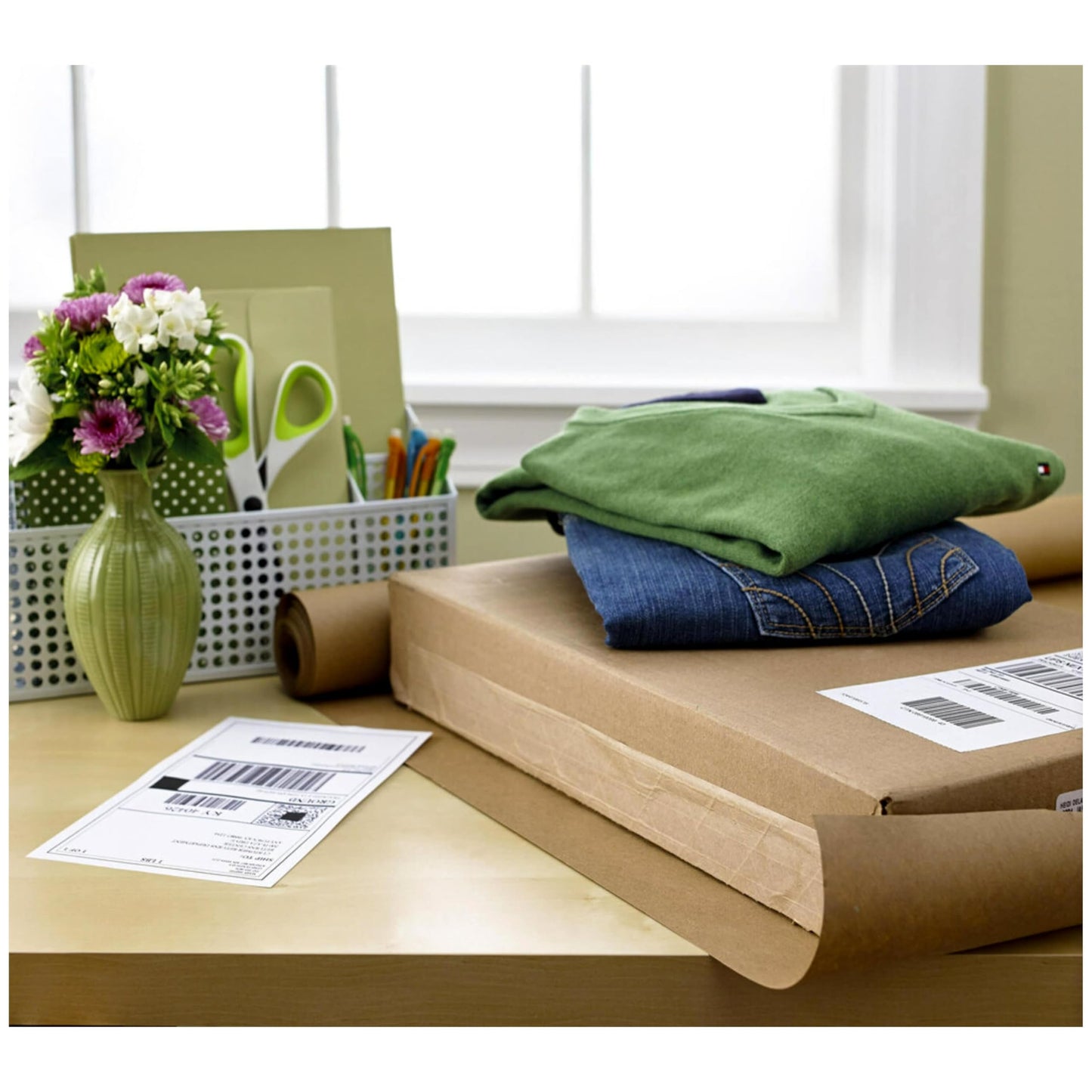 Scotch Heavy Duty Packing Tape, 4 Tape Rolls