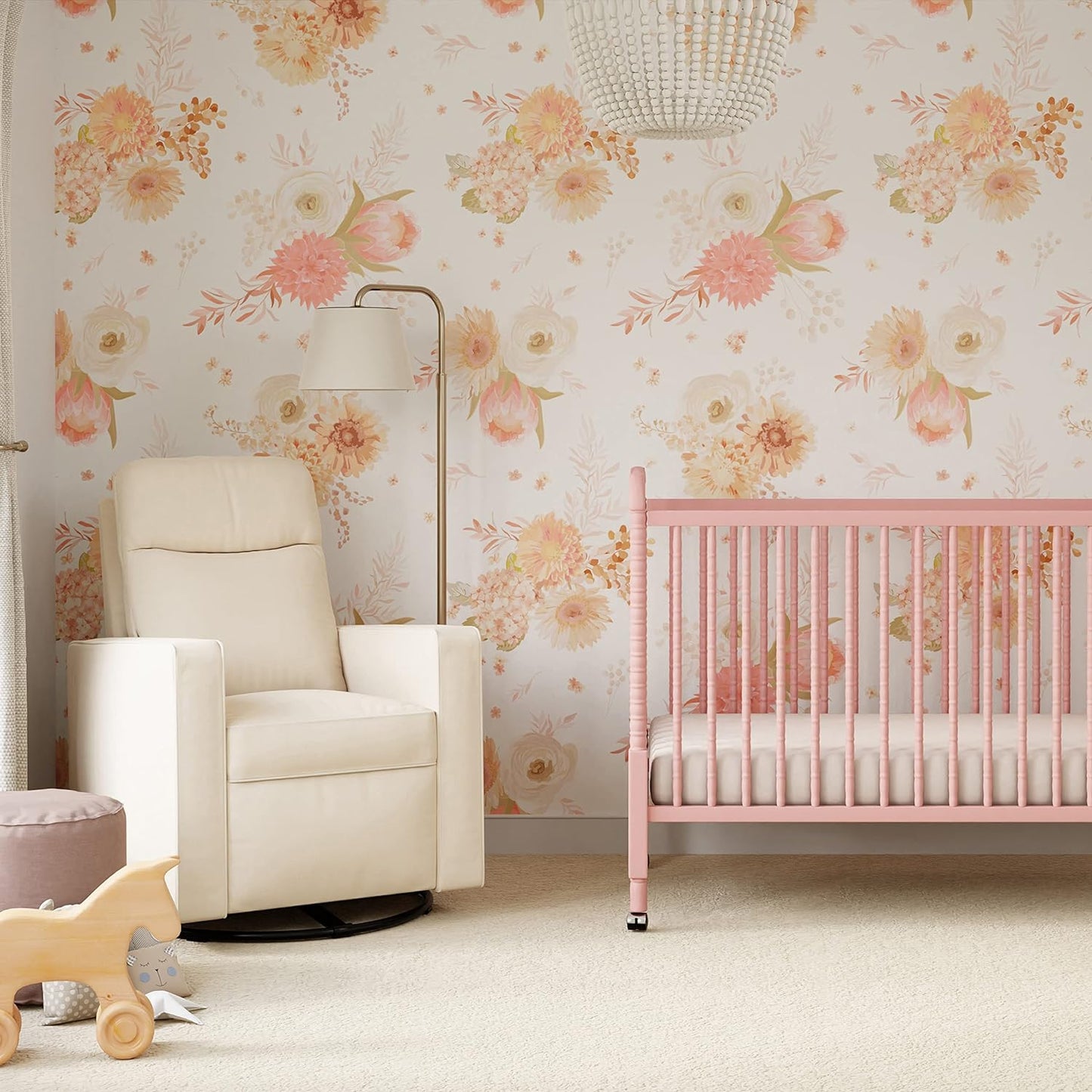 Like NEW - DaVinci Gabby Pillowback Swivel Glider in Natural Oat, Greenguard Gold & CertiPUR-US Certified - Retail $299