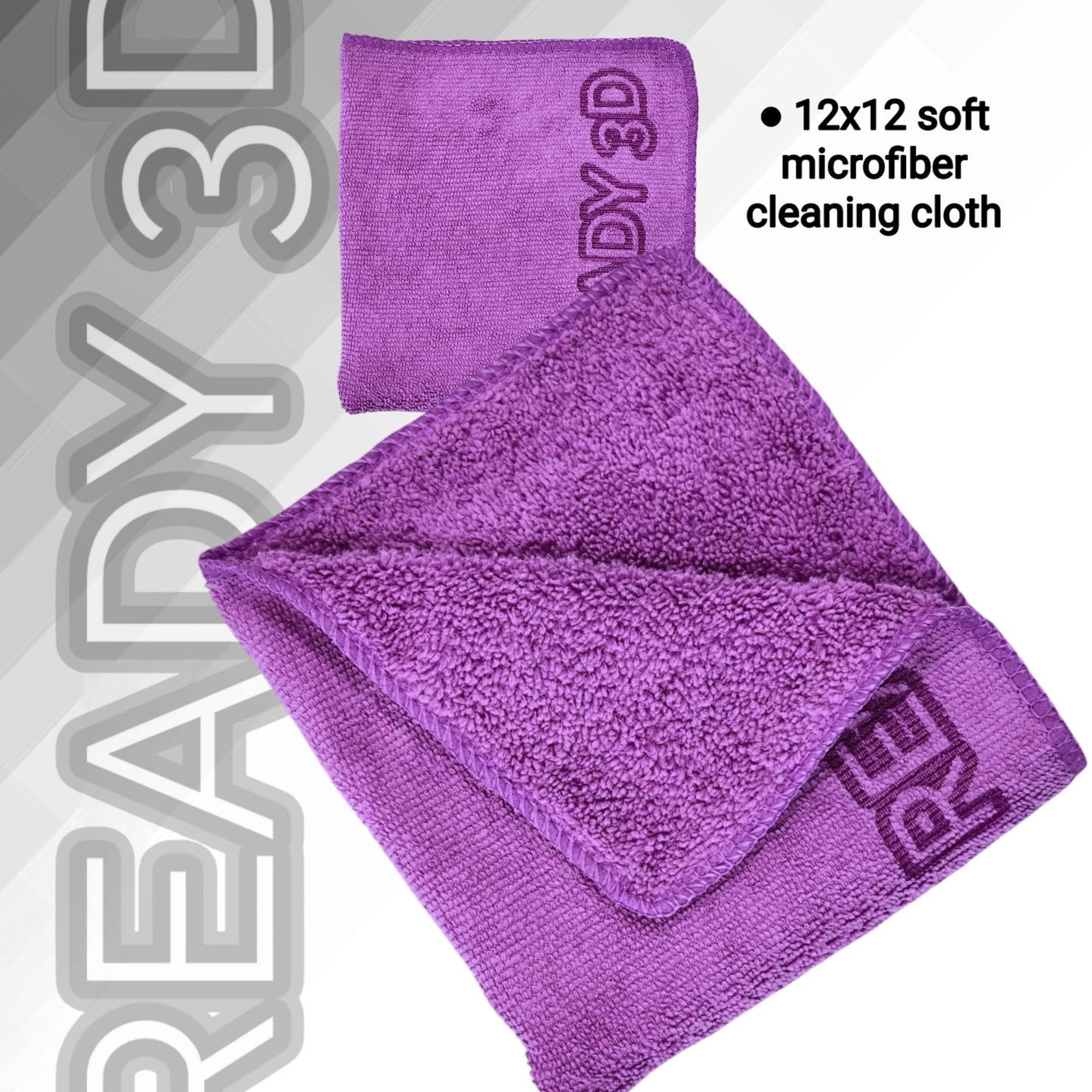 Printer High Quality Build Plate Cleaner, Non-Toxic, No Odor, Easy Clean, Rinse-Free Formula, Includes 12"x12" Microfiber Cleaning Towel (Build Plate Cleaner and Microfiber Cleaning Cloth)