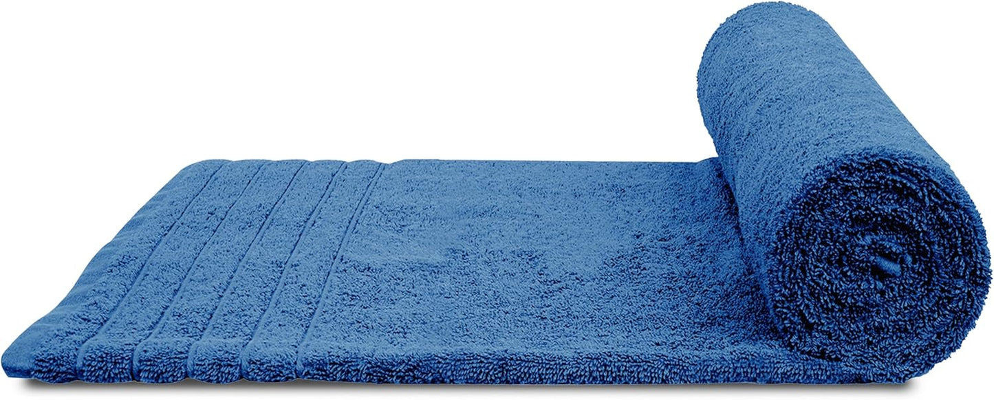 Tens Towels Pack of 2 Extra Large Bath Sheets 35 x 70 Inches, 100% Cotton, Larger & Lighter Weight, Quicker to Dry, Super Soft & Absorbent, Oversized Bath Towels, Blue