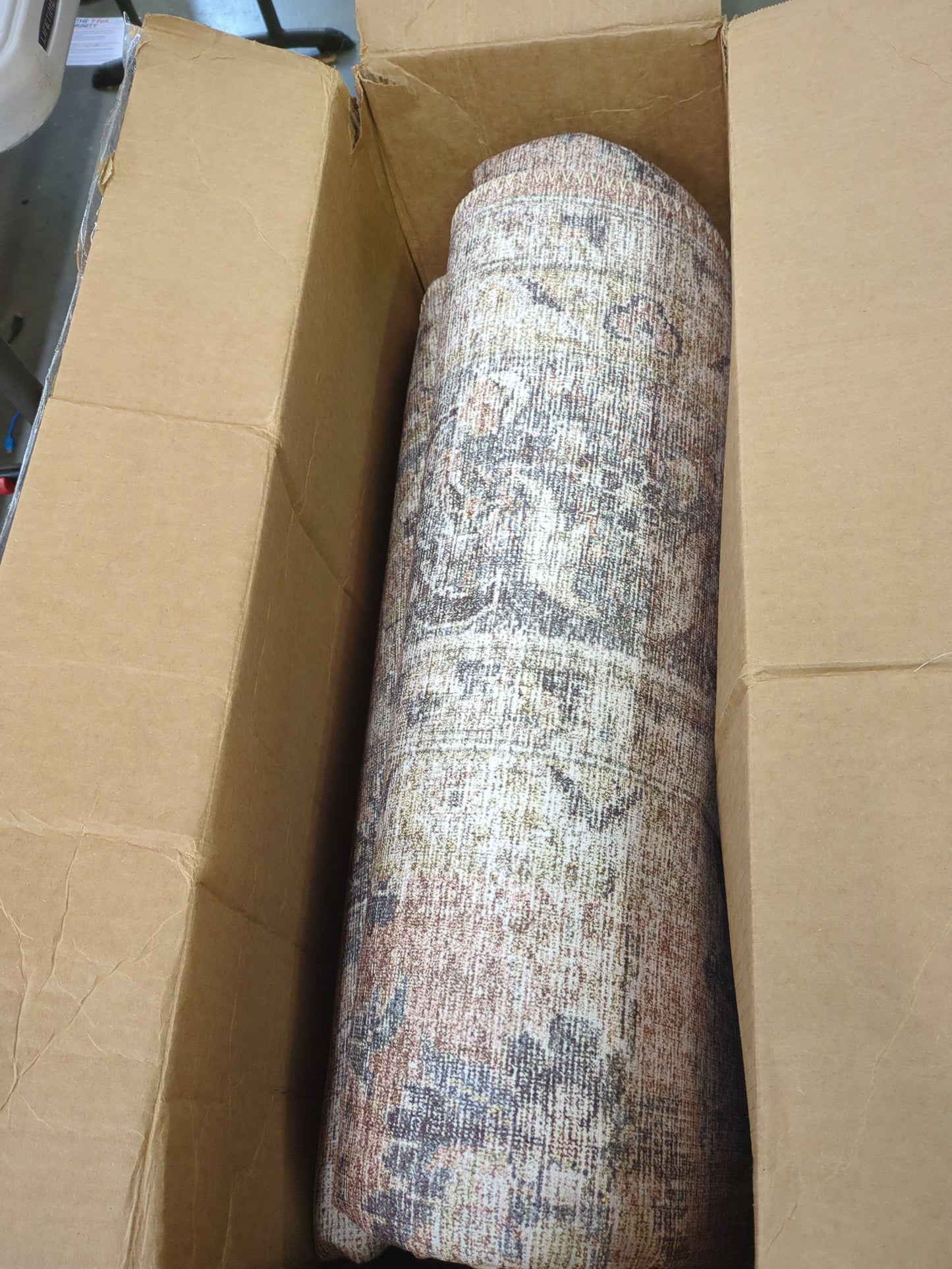 Loloi II Skye Collection SKY-01 Blush/Grey 9'-0" x 12'-0", .13" Thick,Area Rug,Soft,Durable,Vintage Inspired,Distressed,Low Pile,Non-Shedding,Easy Clean,Printed,Living Room Rug - Retail $249