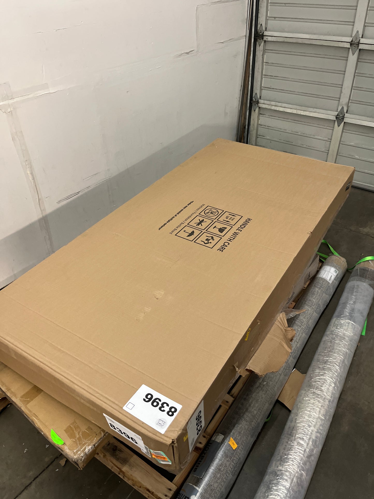 Nutan, 4-Inch Sturdy Split Box Spring for Mattress Support-Durable and Fully Assembled, Natural Wood Foundation for King, Black - Retail $269