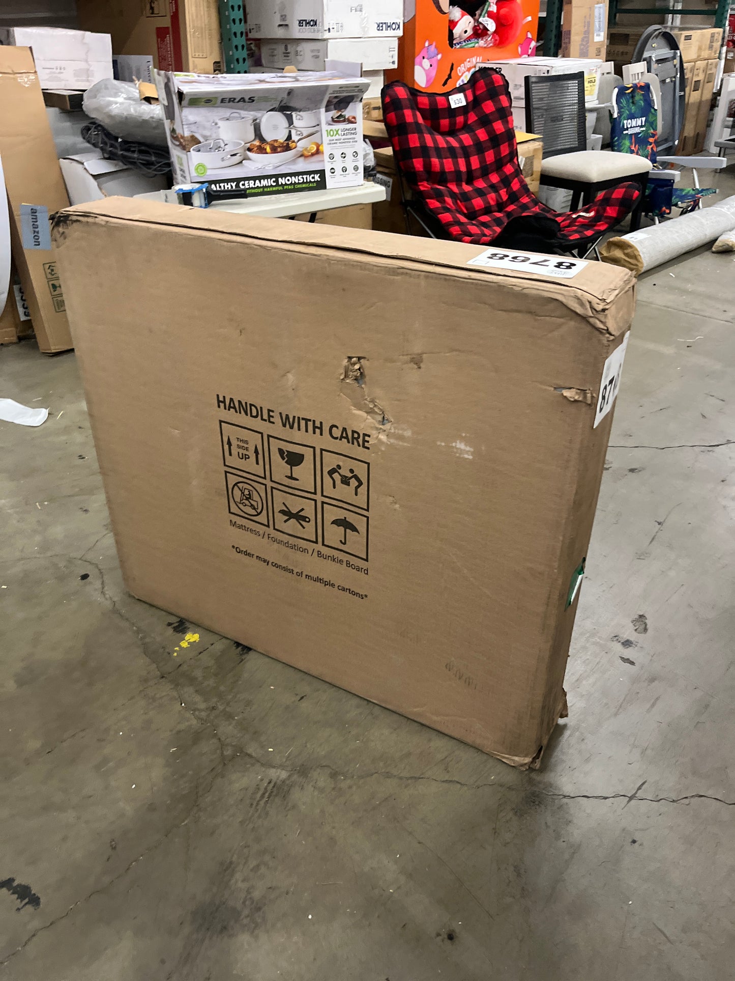 Zayton, 1.5-Inch Split Bunkie Board for Mattress/Bed, Fully Assembled, Improved Comfort and Support, California King(Fold), Grey - Retail $134