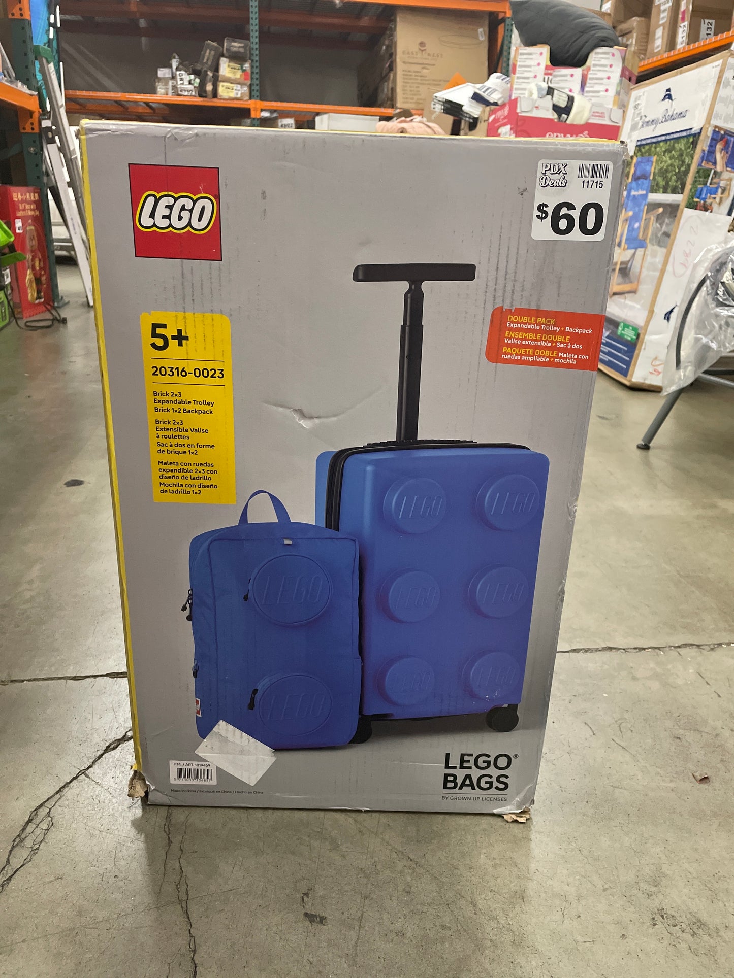 Lego Expandable Carry-on & Backpack Luggage Set - Retail $100