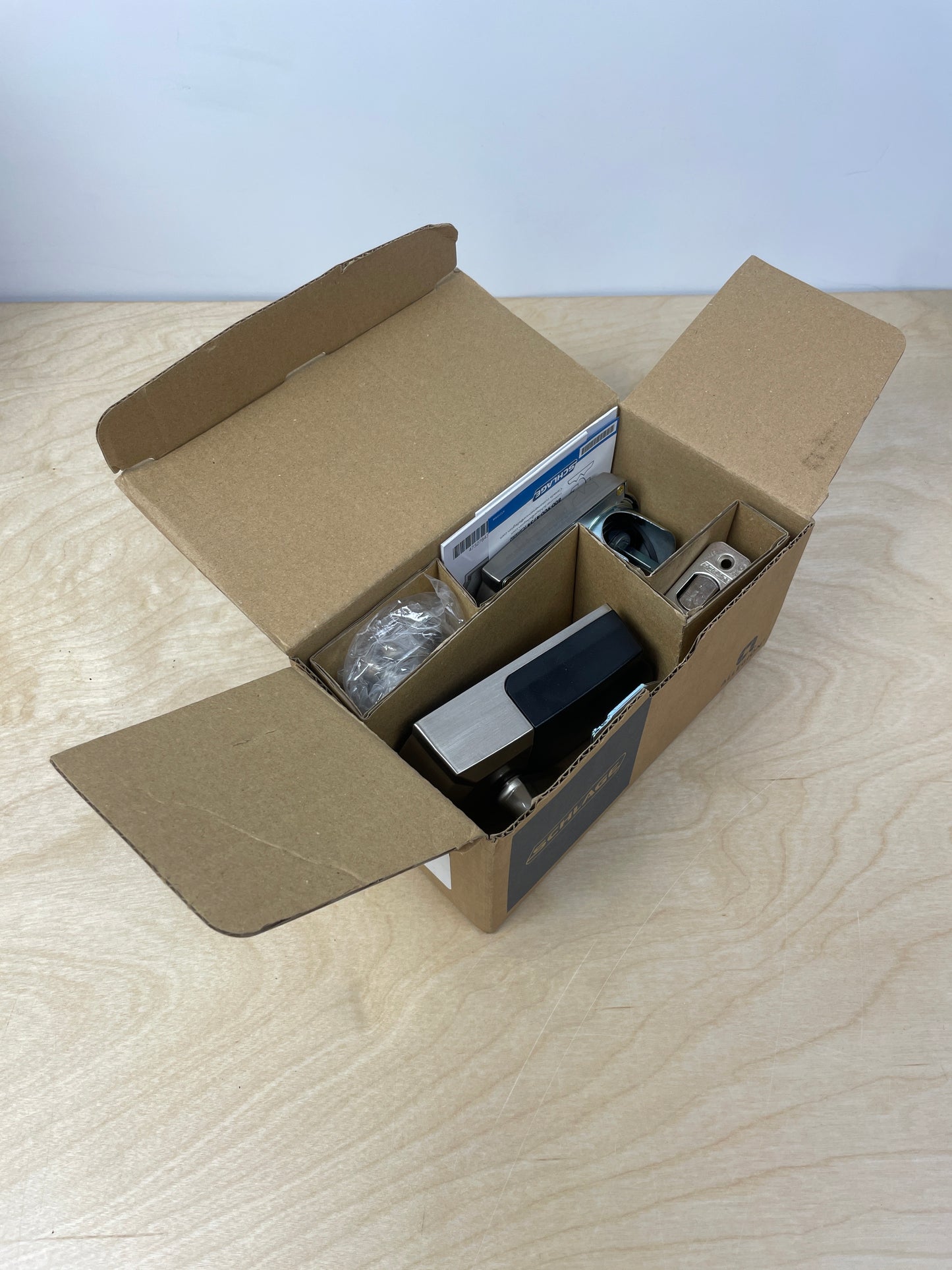 Schlage Encode Smart Wi-Fi Deadbolt with Camelot Trim in Satin Nickel - Retail $228