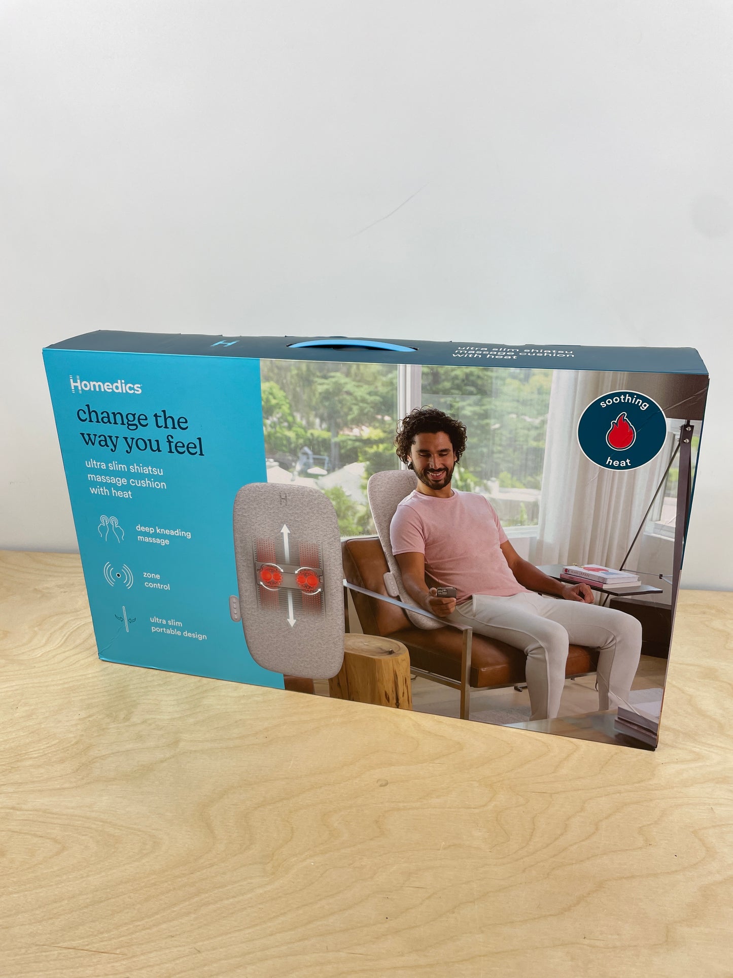 Homedics® Ultra Slim Shiatsu Massage Cushion with Heat