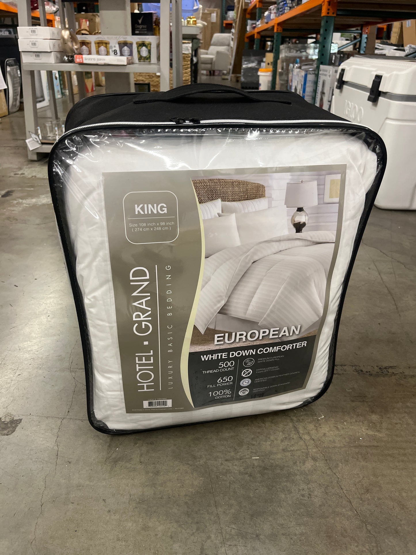 Hotel Grand KING European White Down Comforter