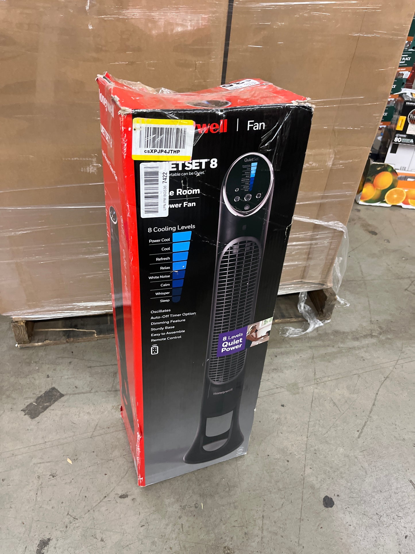 Honeywell QuietSet Whole Room Tower Fan-Black, HYF290B