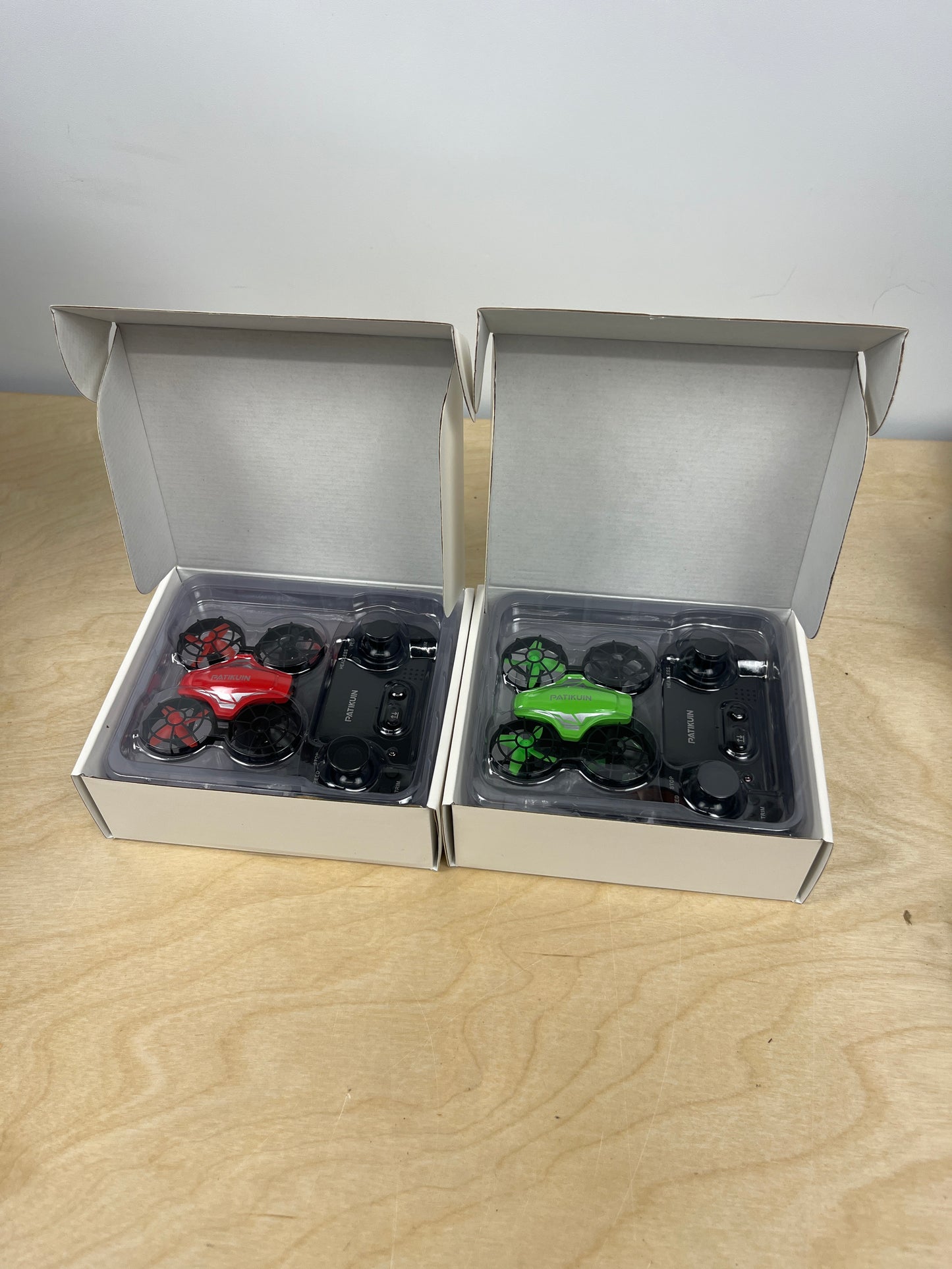 2 Pack Mini Drone for Kids and Beginners, Remote Control Helicopter Quadcopter with 6 Modular Batteries, Auto Hovering, 3 Speed Modes, Headless Mode, Indoor RC Pocket Plane Gift for Boys and Girls, Green and Red