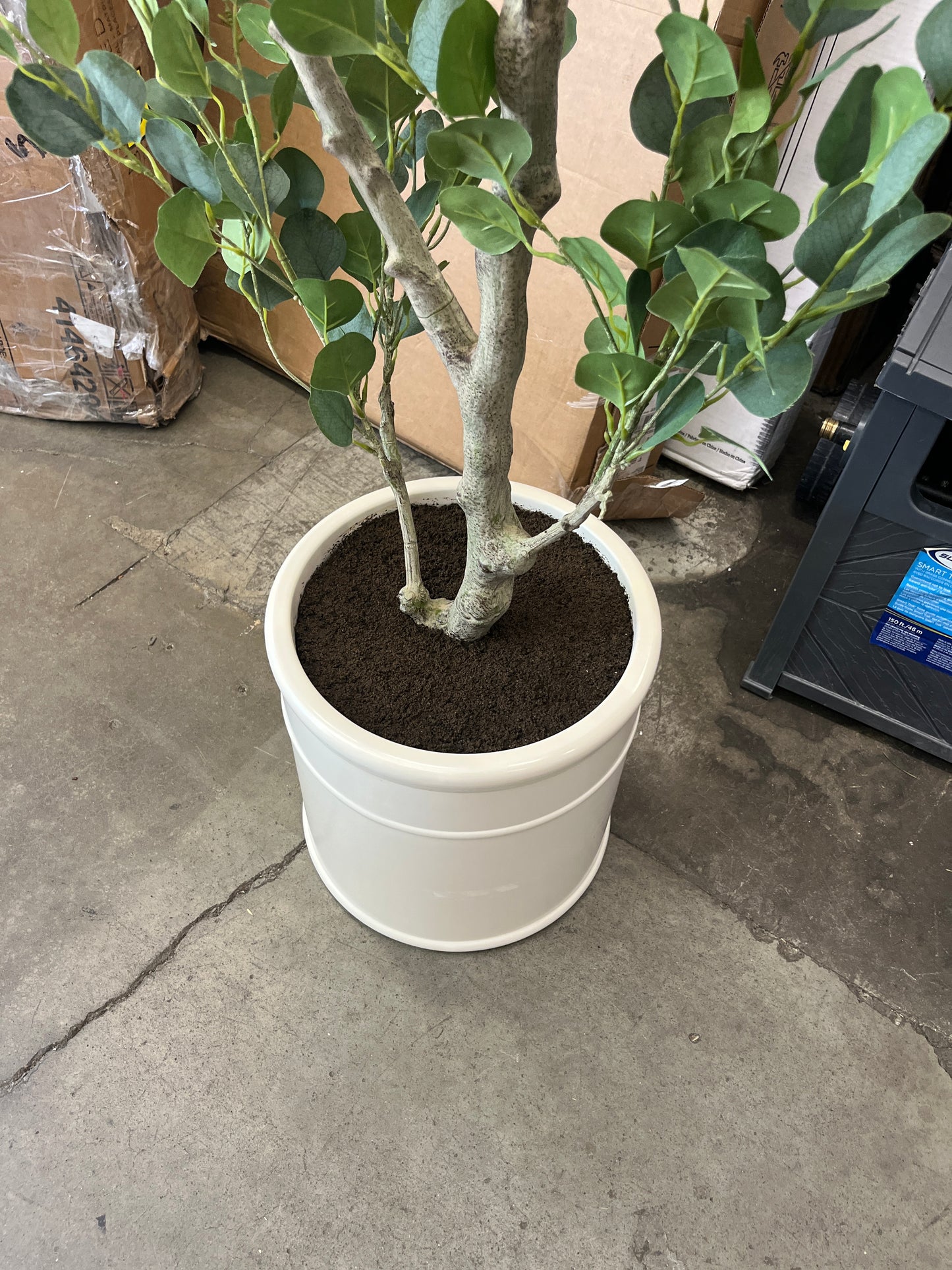 Like NEW - Faux 6.5' Eucalyptus Tree - Retail $169