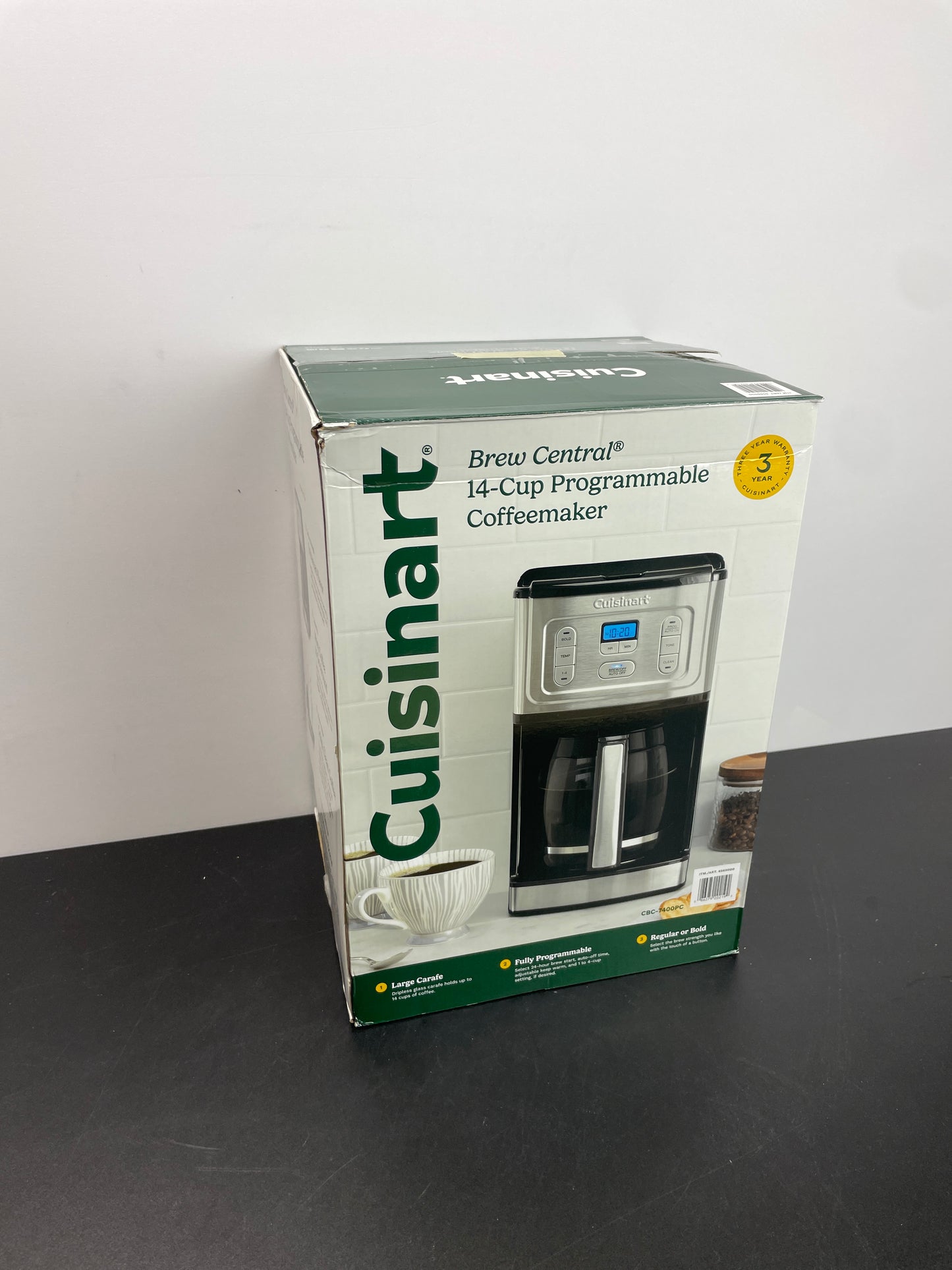 NEW - Cuisinart Brew Central 14-cup Programmable Coffee Maker - Retail $54