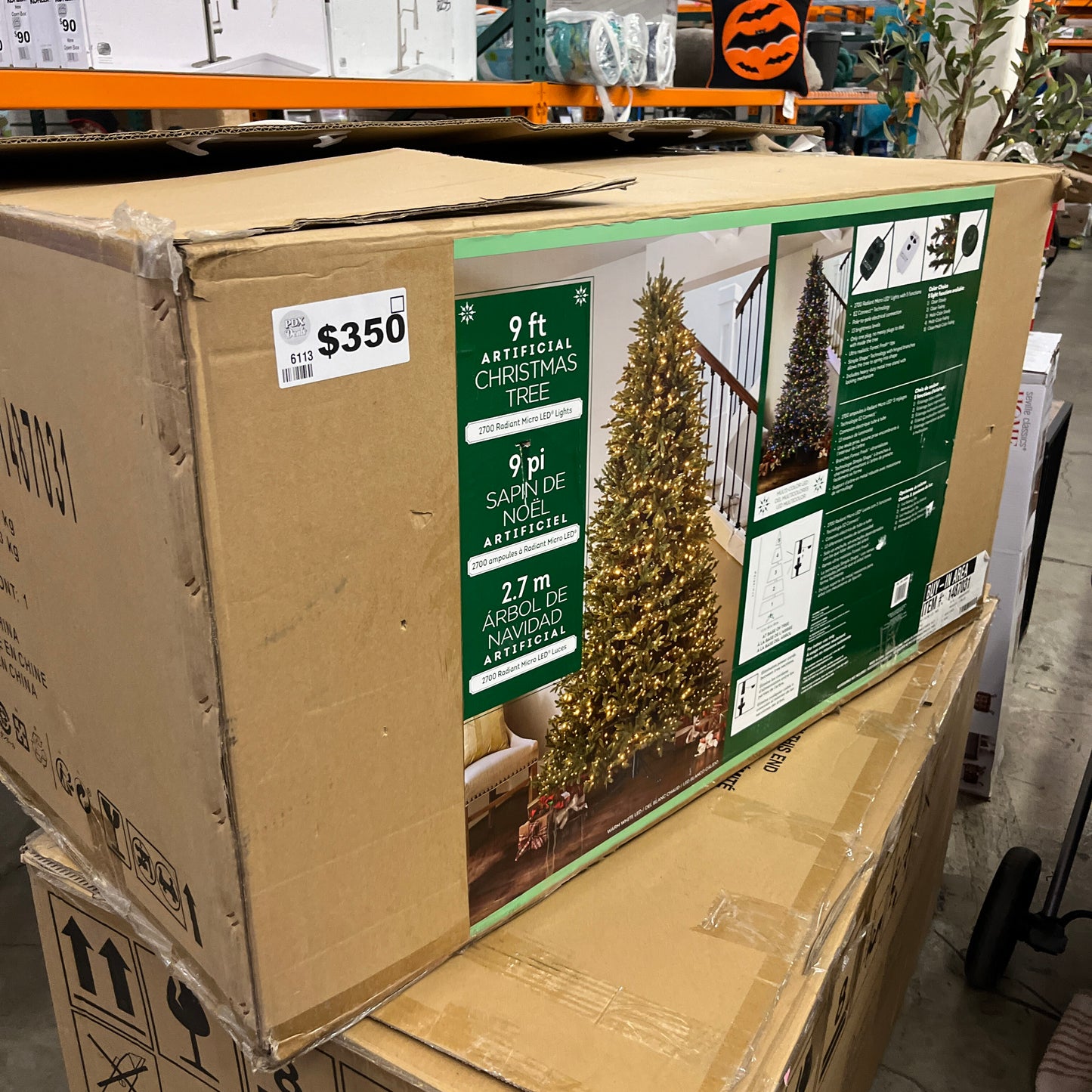 Costco - 9ft Pre-lit Radiant Micro LED Artificial Christmas Tree - Retail $699