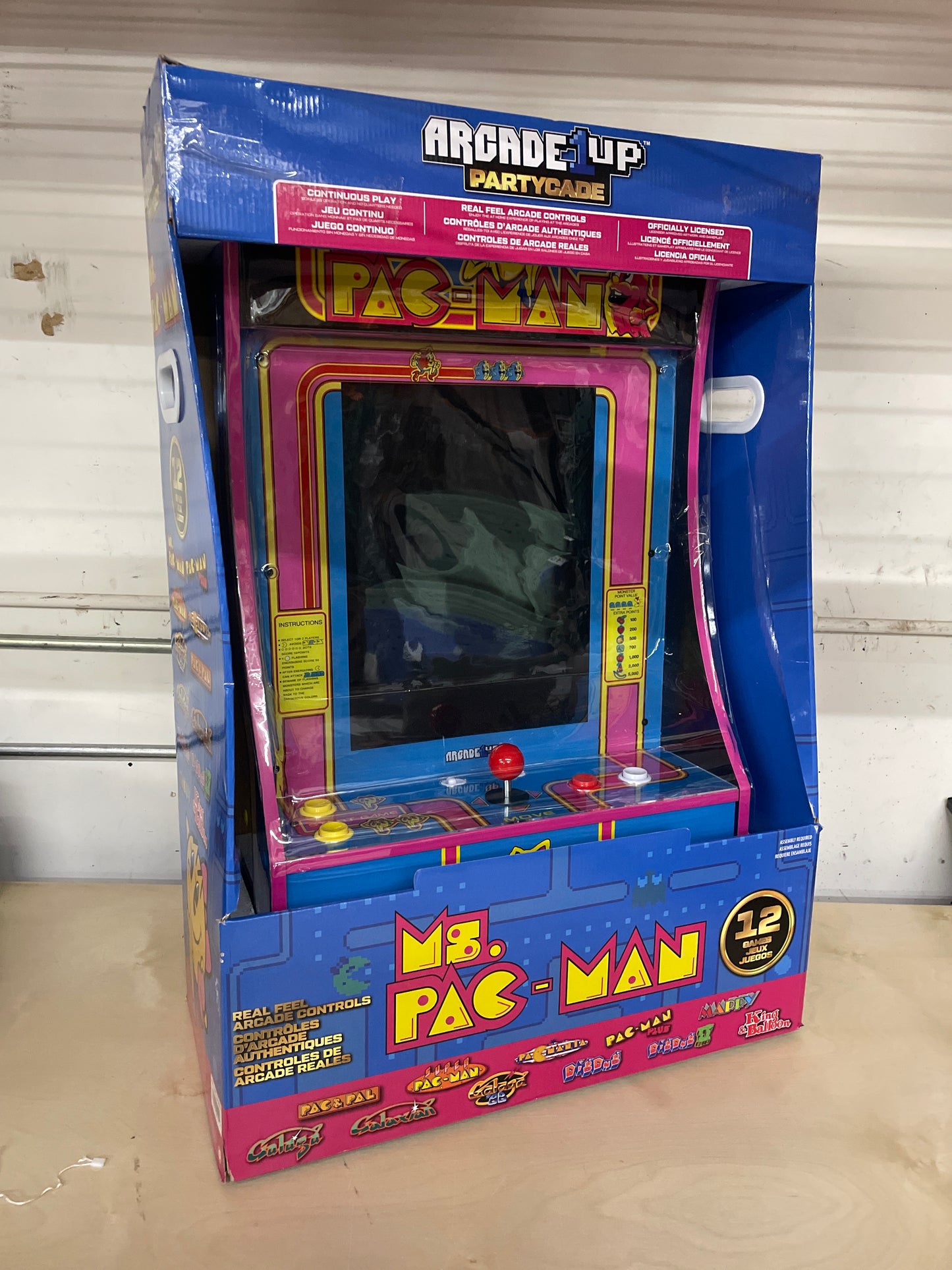 Arcade1Up Ms. PAC-MAN Partycade 12 Games in 1