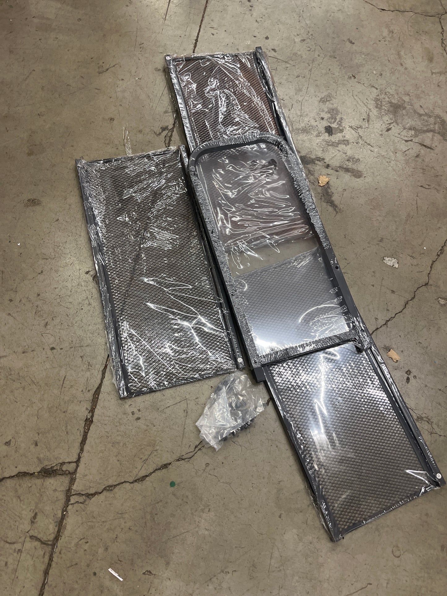 NEW w/ dmg - 4-Tier Shoe Rack with Large Capacity, Metal Shoe Shelf Organizer, Free Standing Shoe Rack for Front Door Entrance Entryway Hallway Living Room Doorway (11.02"D x 24.41"W x 23.62"H, Rustic)