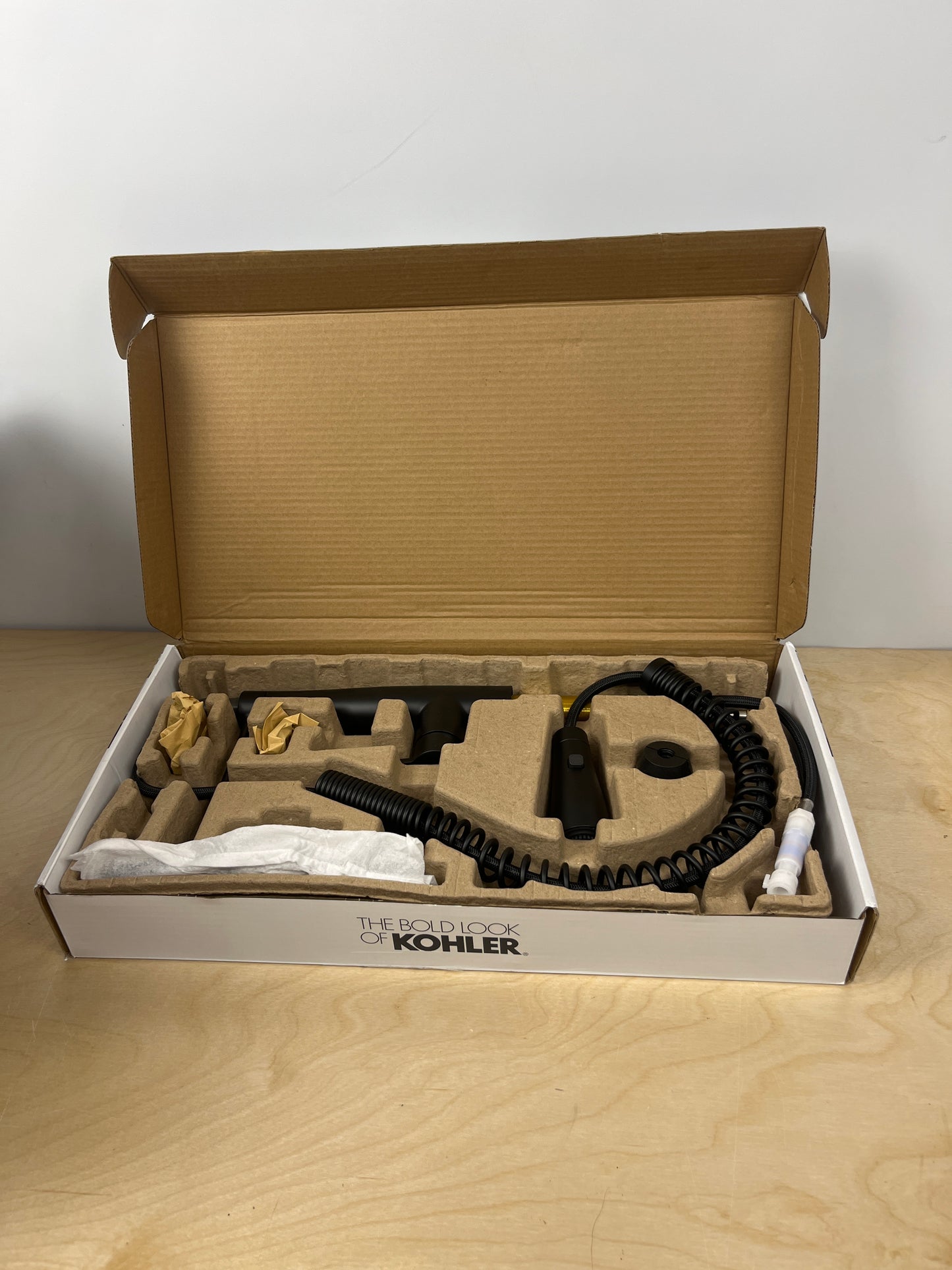 Kohler Vind Matte Black Semi-Professional Pull-Down Kitchen Sink Faucet