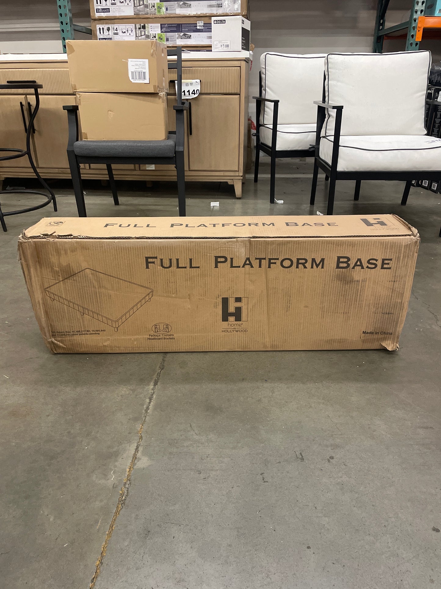 EnForce 7" Full Size Metal Foundation with Headboard Bracket and Legs