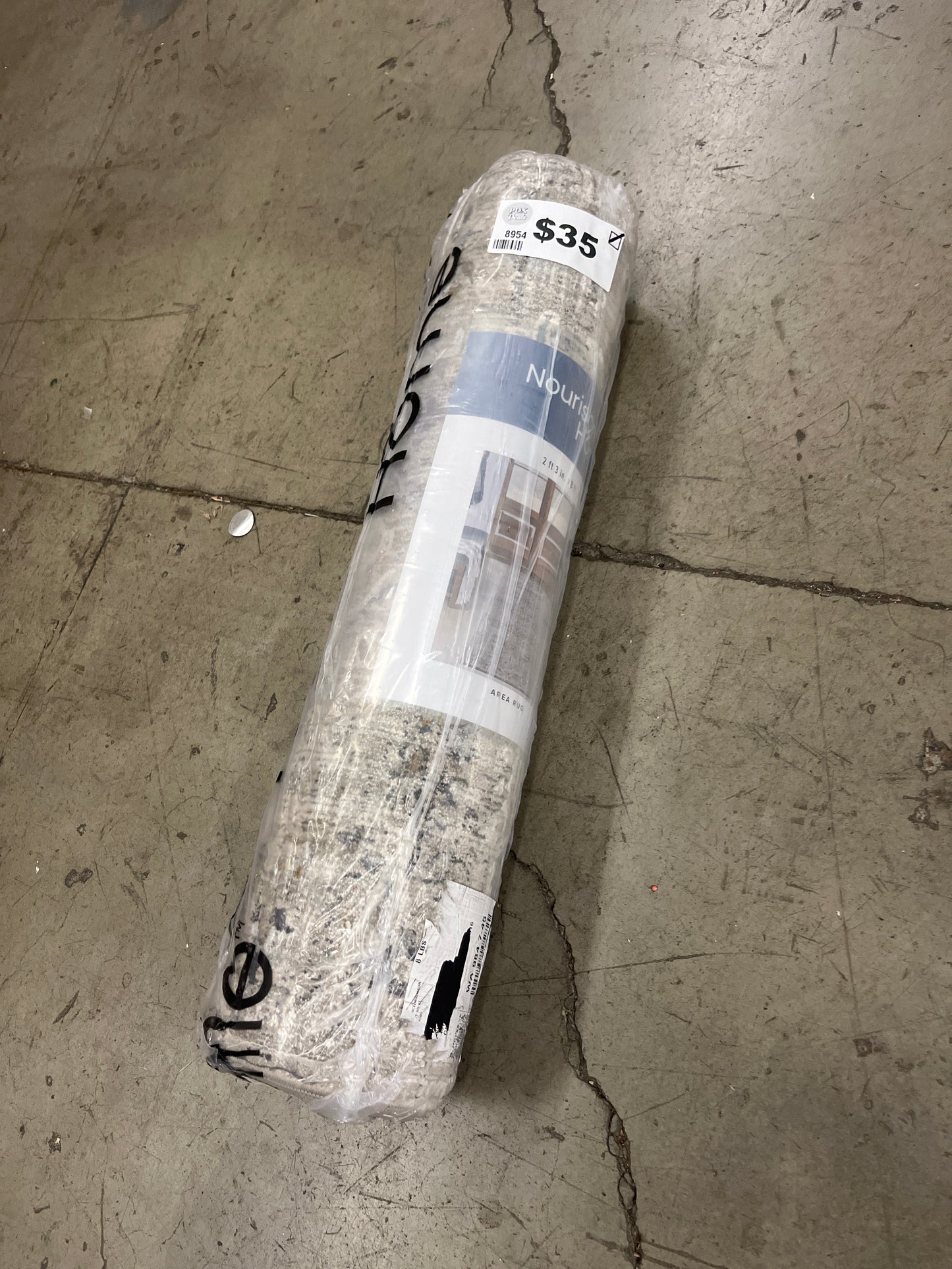 NEW - Nourison Draper Area Rug Collection, Pryce 2 ft. 3 in. x 8 ft. - Retail $70