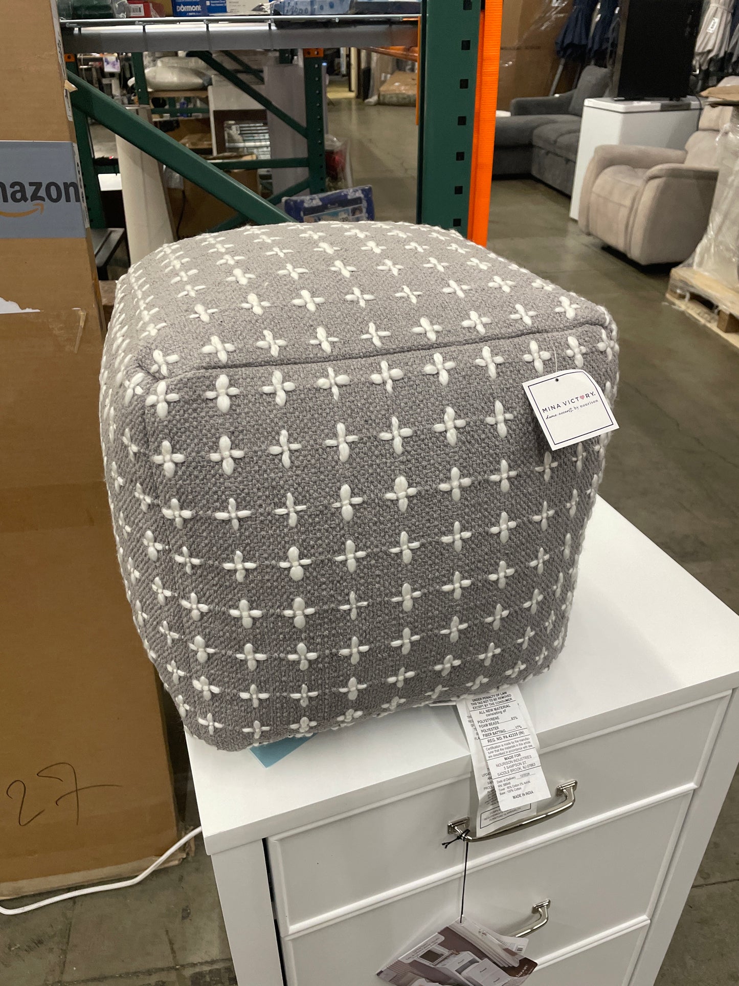 Mina Victory Empress Pouf - Retail $60