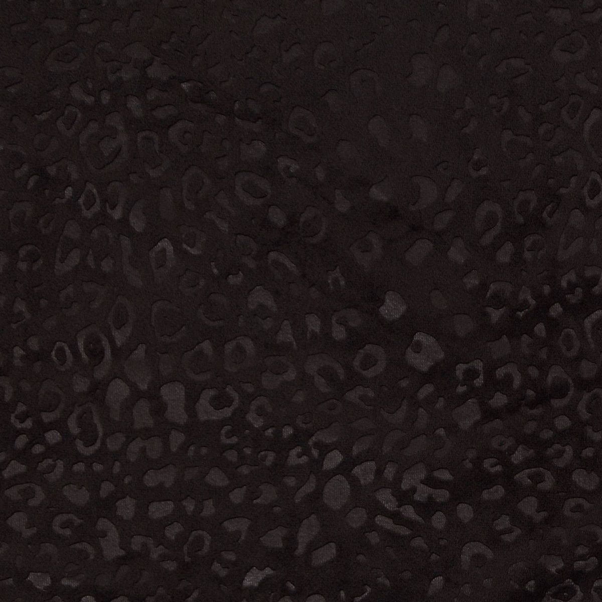 50"x63" Blackout Embossed Velvet Curtain Panel Black - Threshold™: Tiger Print, UV Protection, Recycled Polyester