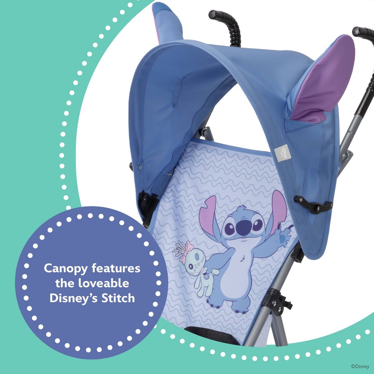 Disney 3D Character Umbrella Stroller - Stitch