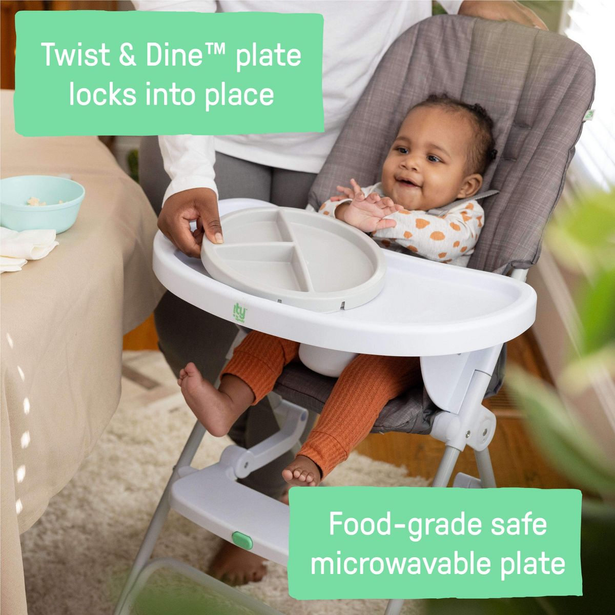 Ingenuity Sun Valley Compact High Chair – Gray