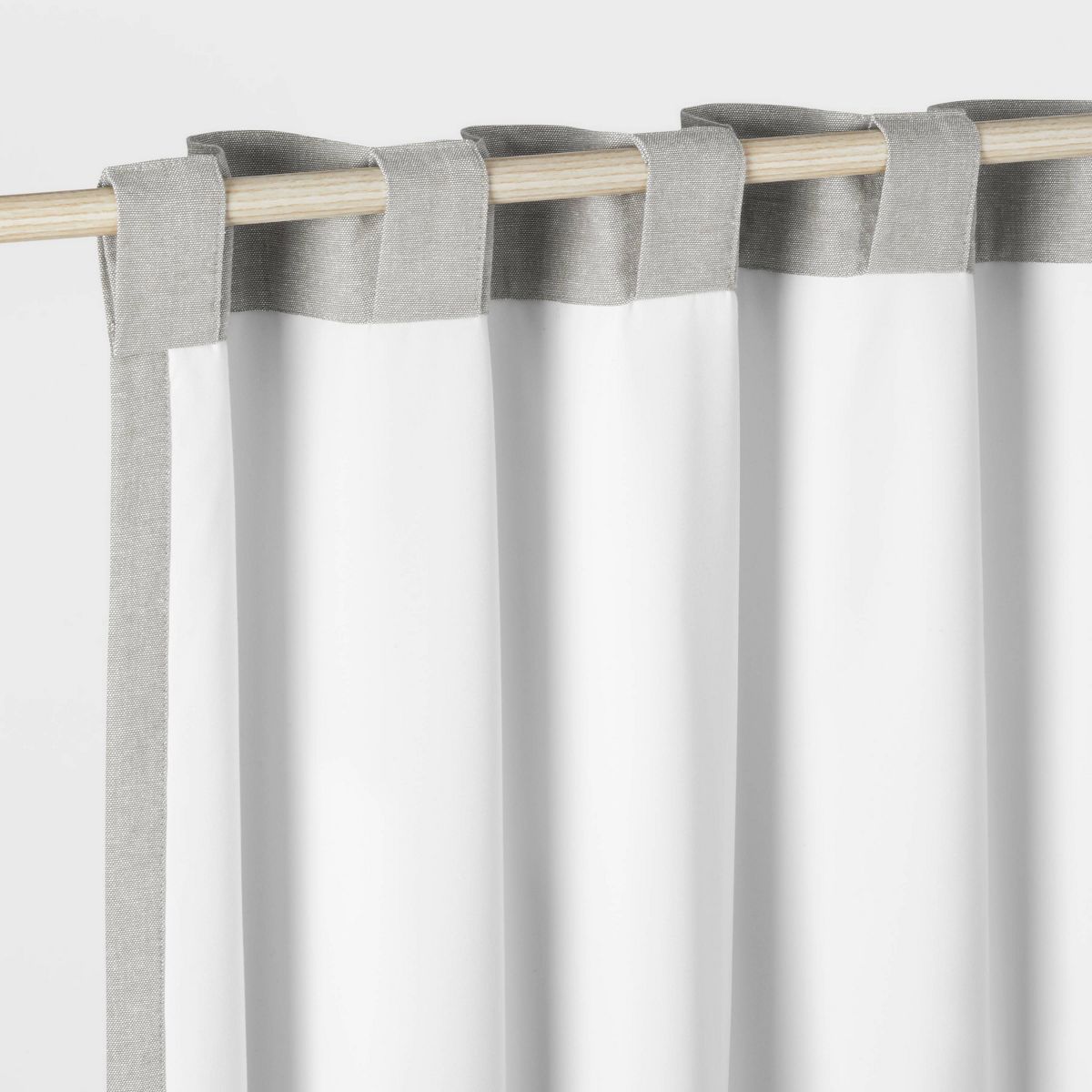 84" Blackout Chambray Cotton Kids' Panel Gray - Pillowfort™