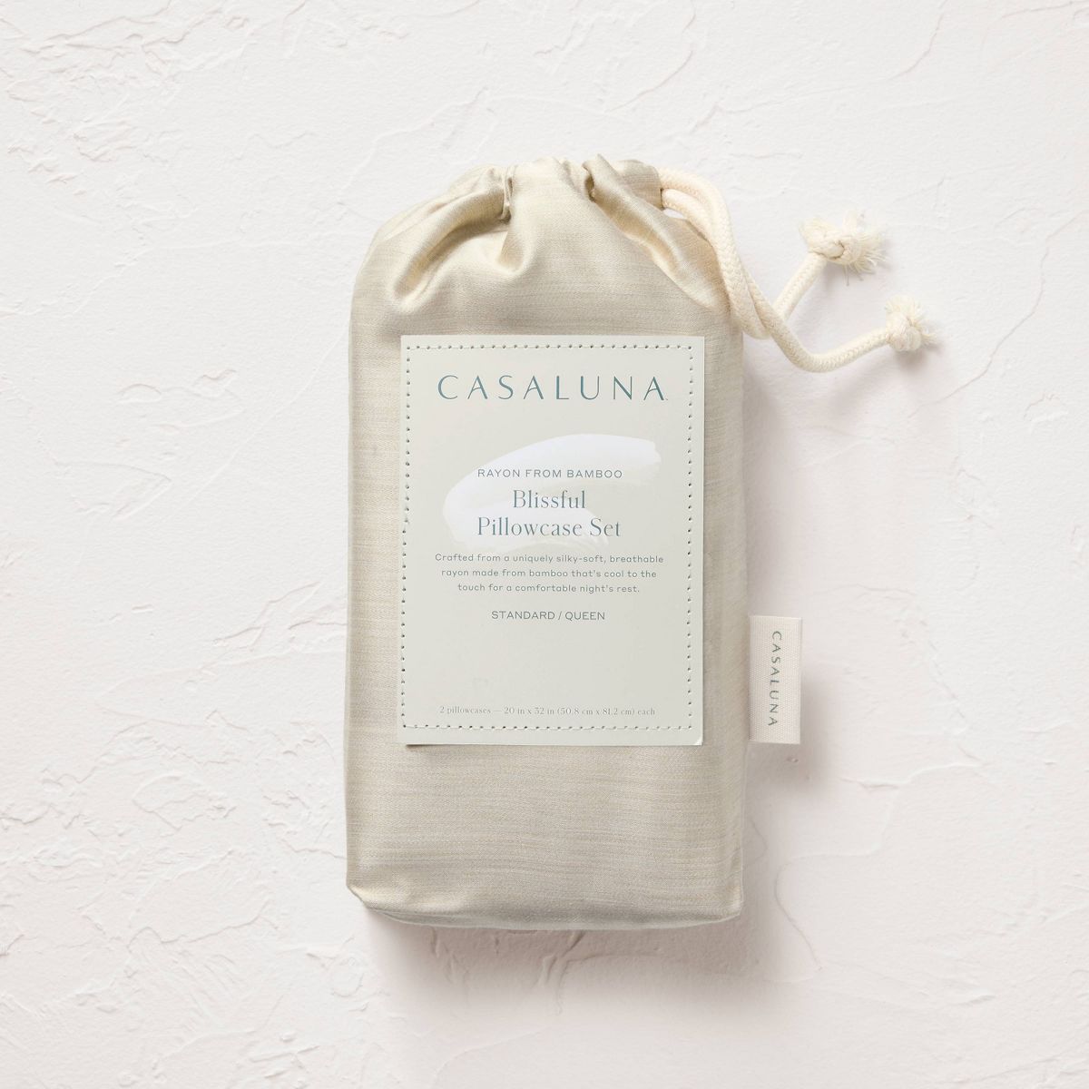King 400 Thread Count Rayon from Bamboo Pillowcases Light Olive Green - Casaluna™