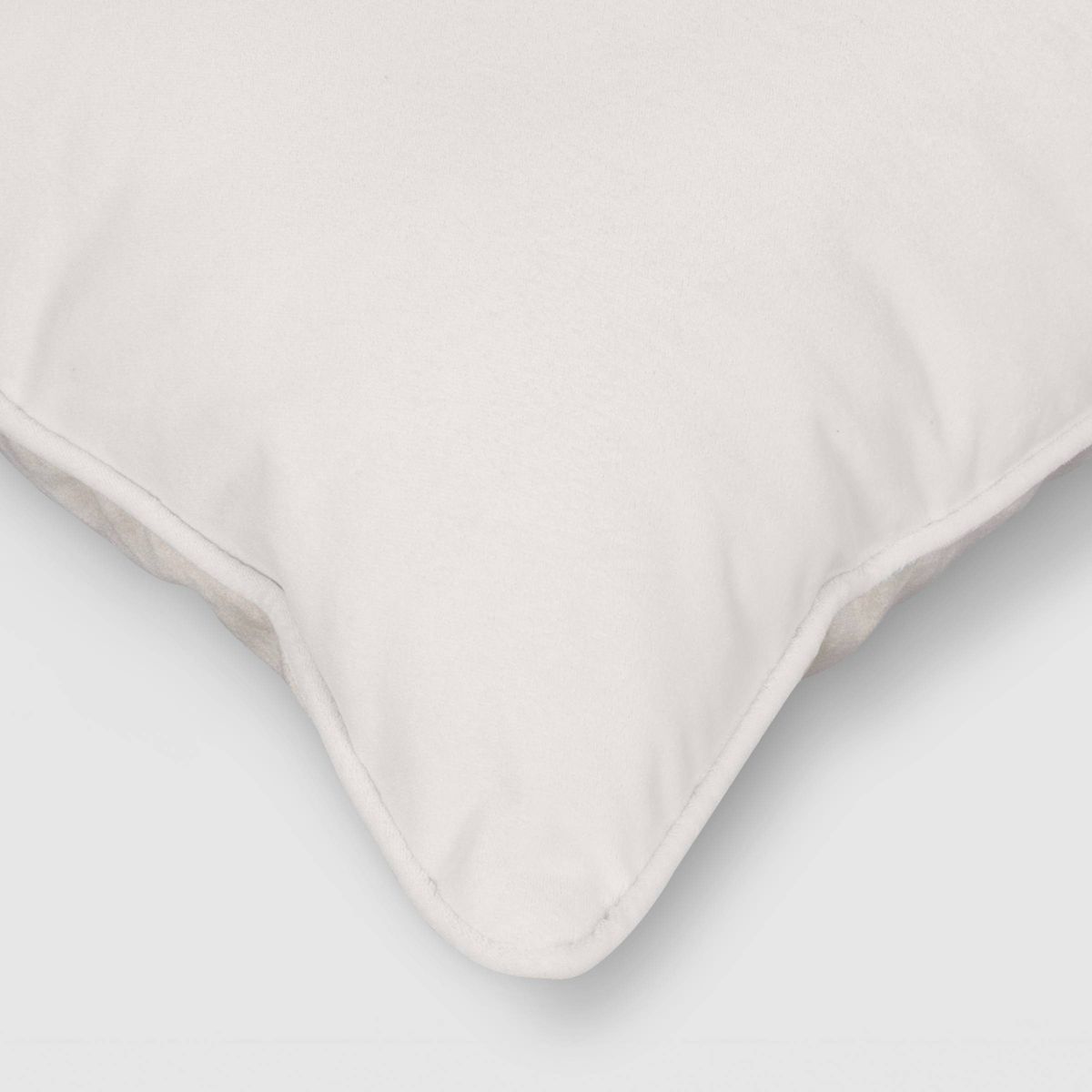 18"x18" Reversible Velvet Pillow Ivory/Khaki - Threshold™