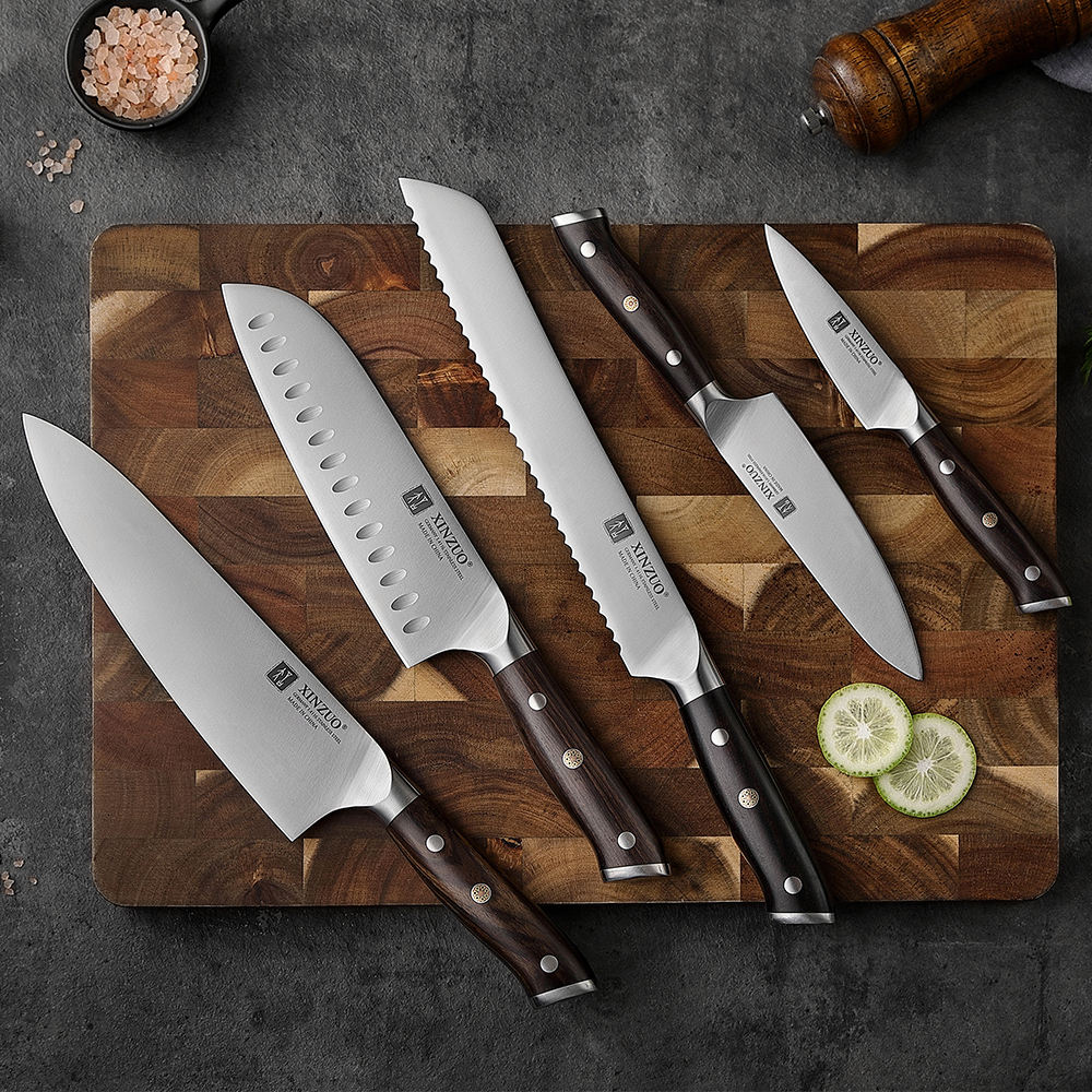 XINZUO YU SERIES Stainless Steel Knife Set, 5 Knives