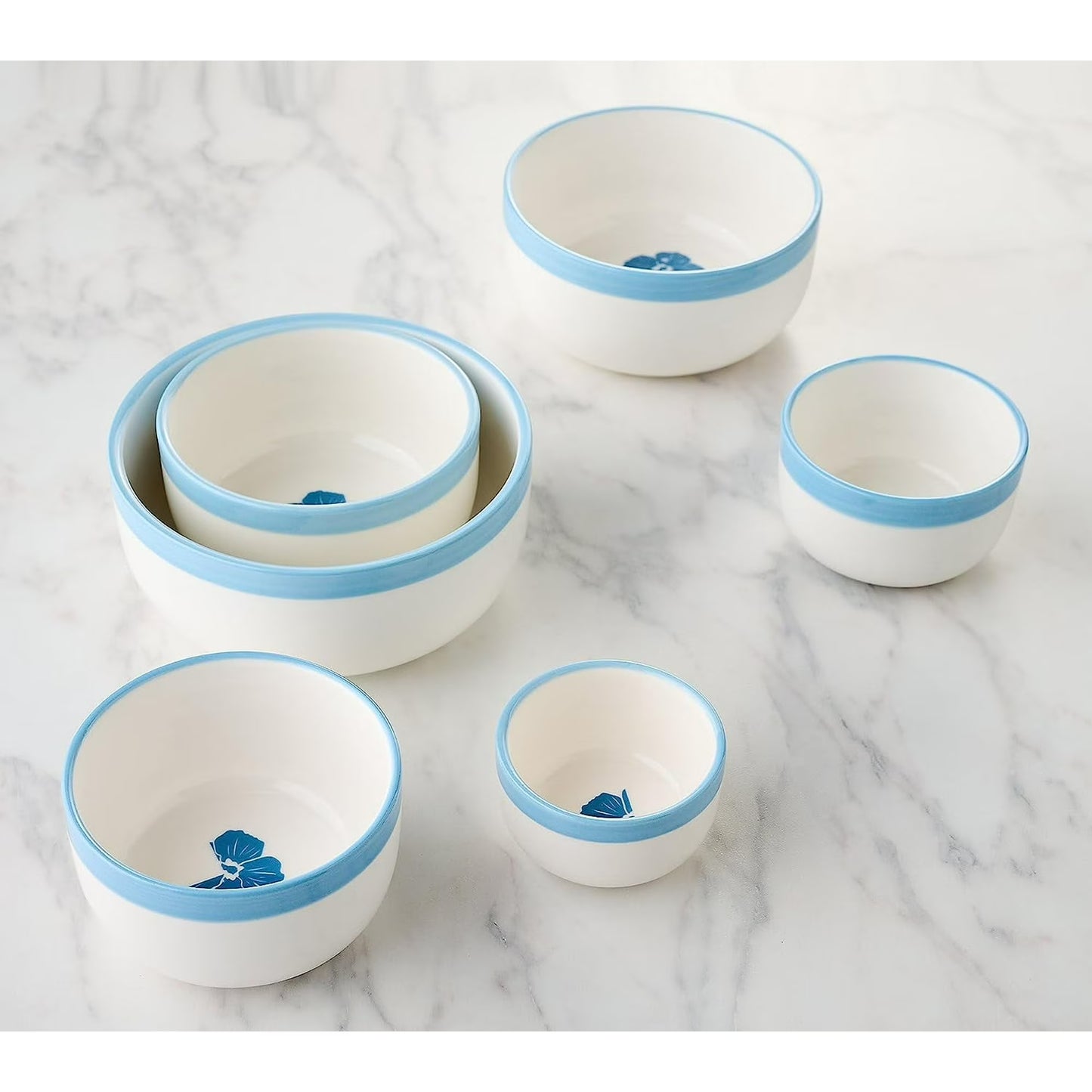 Carla Hall Sweet Heritage Nesting Ceramic Measuring Bowls