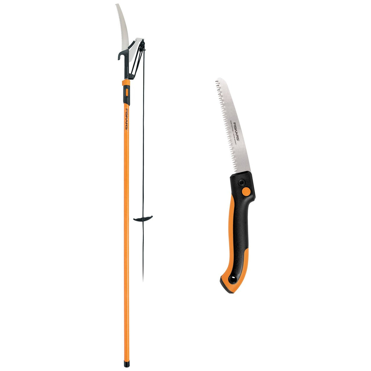 Fiskars 12' Tree Pruner & 7" Folding Saw - Lightly Used