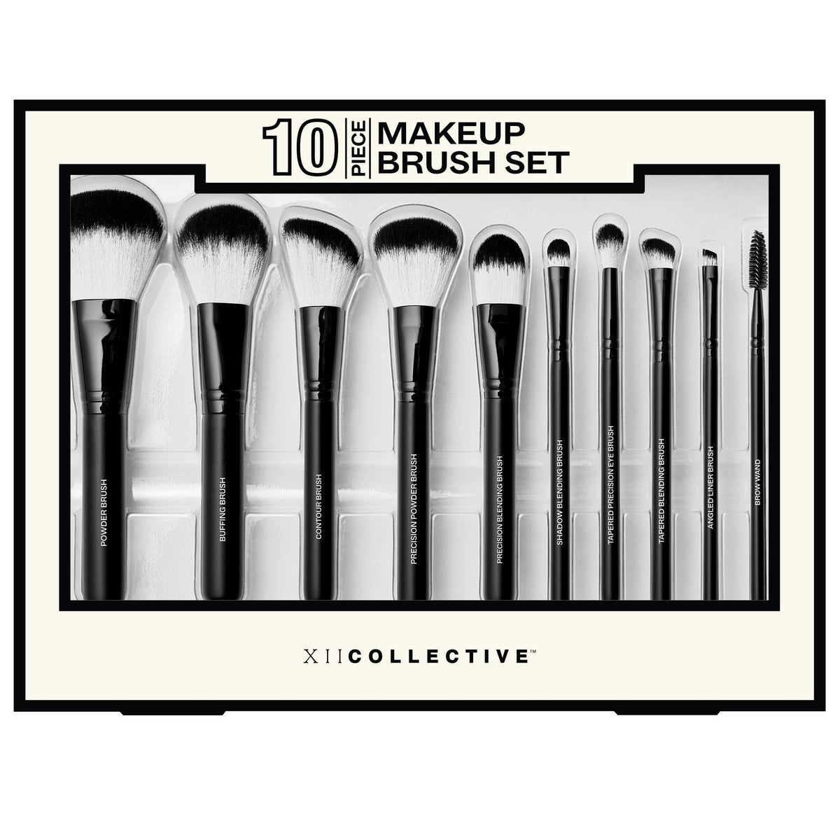 XII Collective 10-Piece Makeup Brush Set