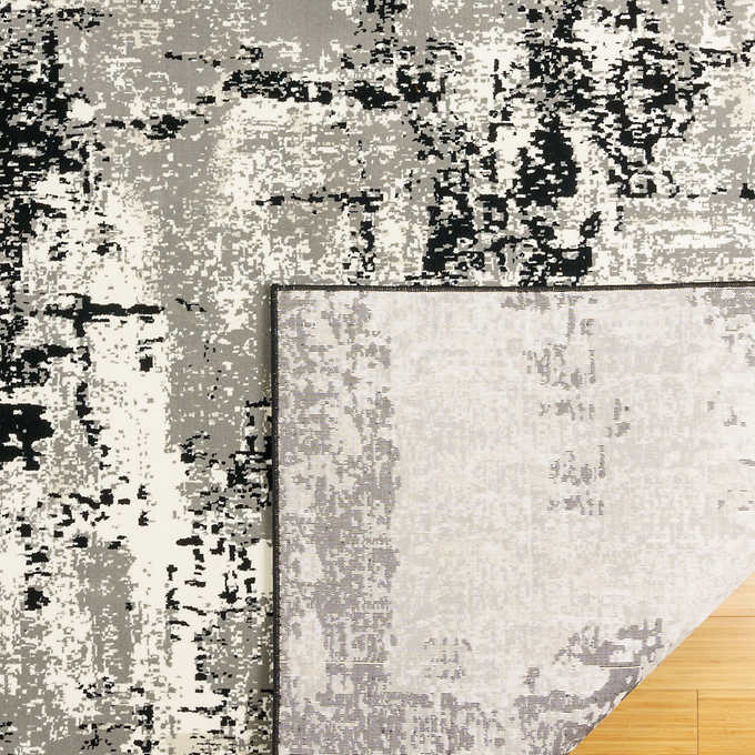 NEW - Costco - Thomasville Timeless Classic Rug Collection, Otello Black 6'6" x 9'6" - Retail $214