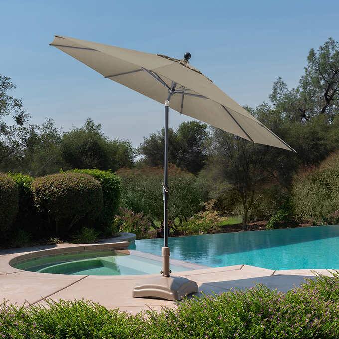 NEW - Costco - ProShade 10ft Round Auto Tilt Aluminum Market Umbrella - Retail $154