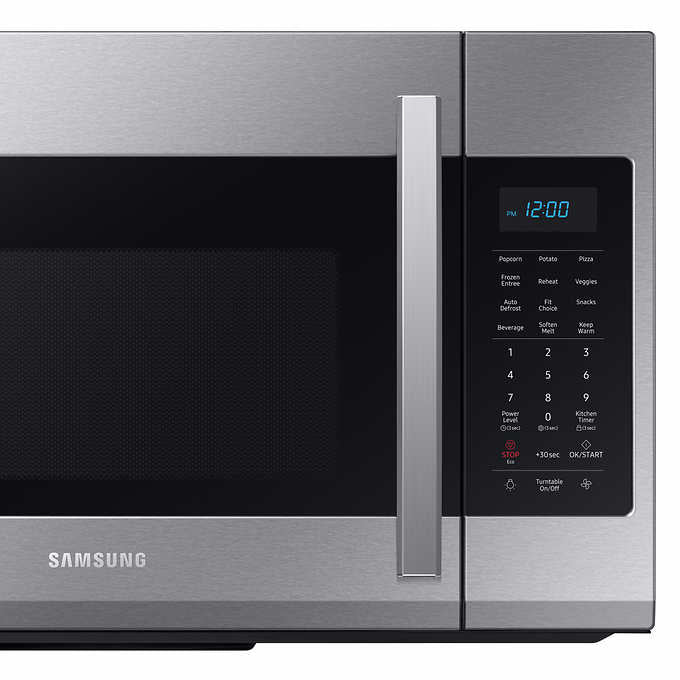 NEW - Samsung 1.9 Cu. Ft. Over-the-Range Microwave with Sensor Cook ME19R7041FS - Retail $419