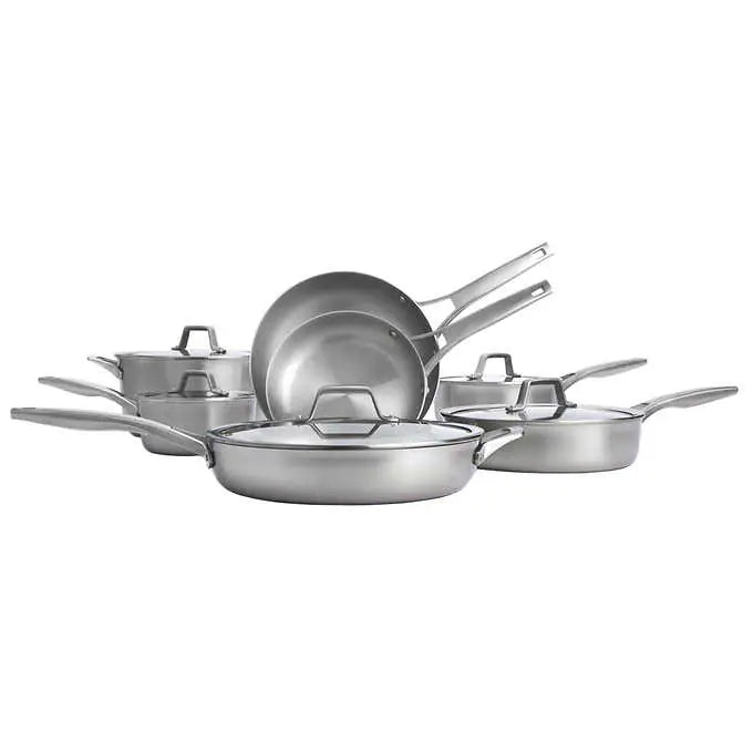 NEW - Calphalon Premier 12-Piece Stainless Steel Cookware Set
