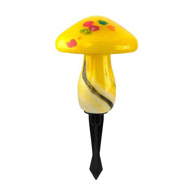 Infinity X1 Solar Glass Mushroom Lights, 3-count