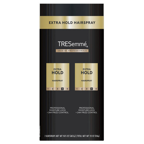 NEW - Tresemme Extra Hold Hair Spray, 16.5 oz, 2-pack