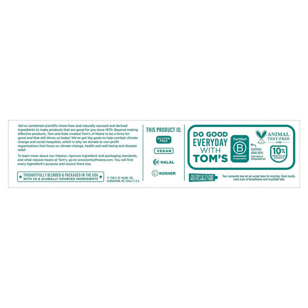 Tom's of Maine Antiplaque and Whitening Toothpaste, 4.7 oz