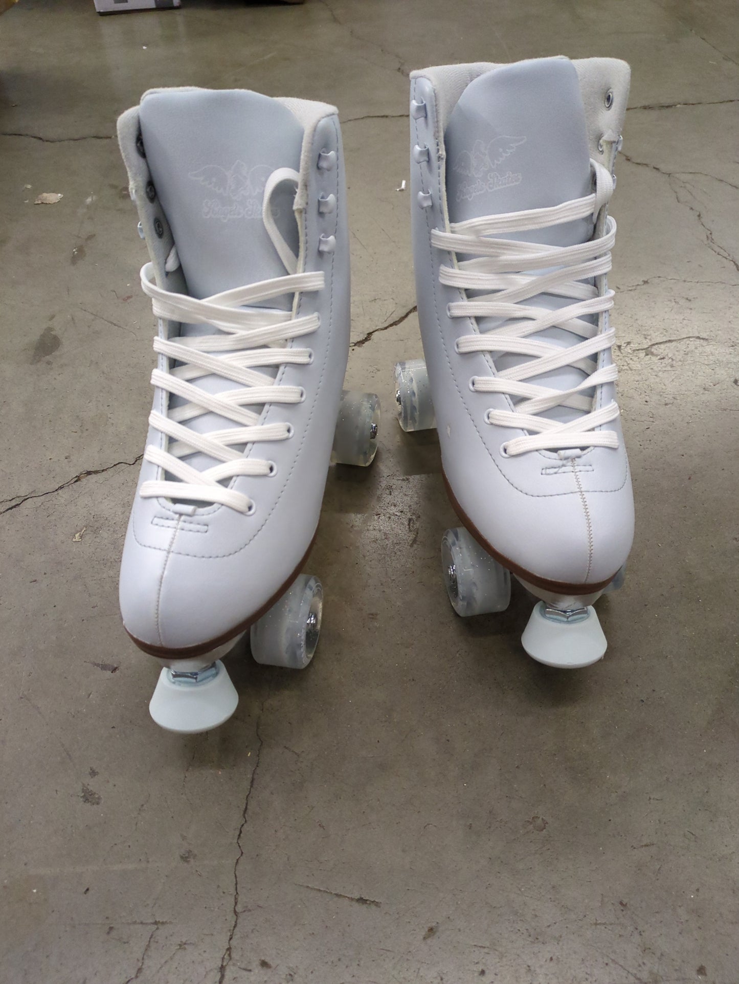 Angels Skates Kids' & Women's Roller Skates SIZE 13- Premium Quality PU Leather Quad Roller Skates - Non Adjustable High- top Perfect Indoor Outdoor Girls Retro Roller Skates