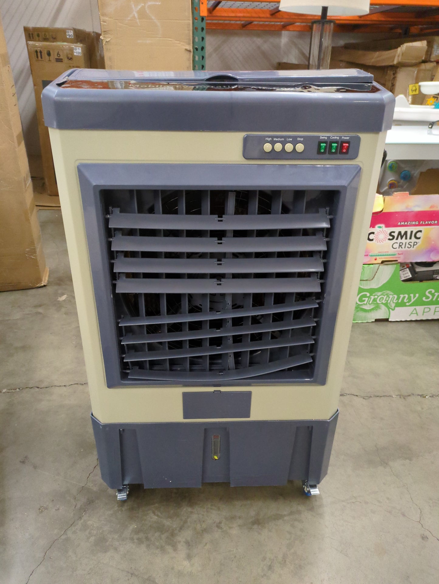 Lightly Used w/ DMG - Swamp Cooler, 4800CFM Portable Evaporative Air Cooler with Continuous Auto Fill, Commercial Use, 41 Inch - Retail $350