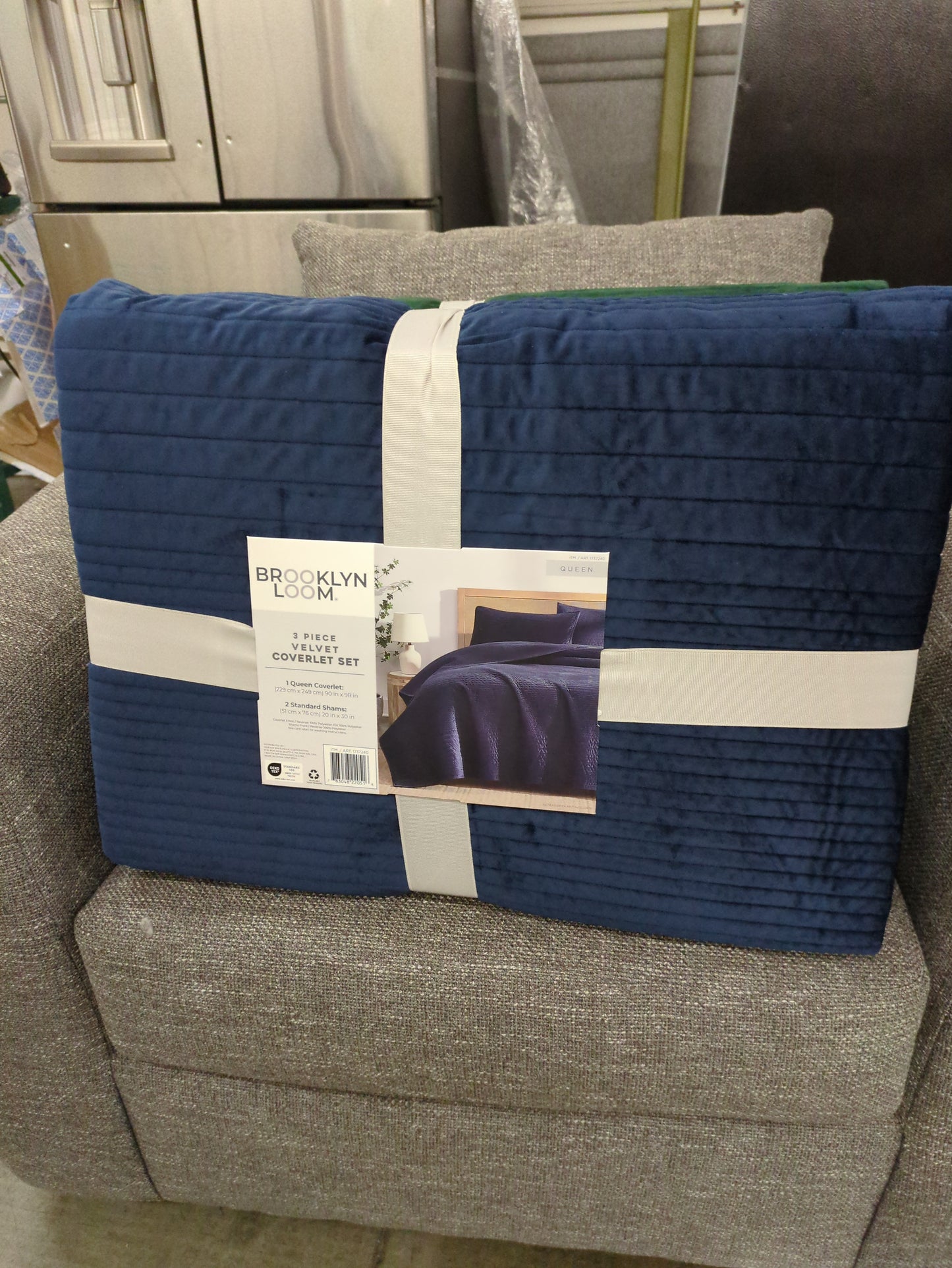 Brooklyn Loom 3-piece Velvet Coverlet Set